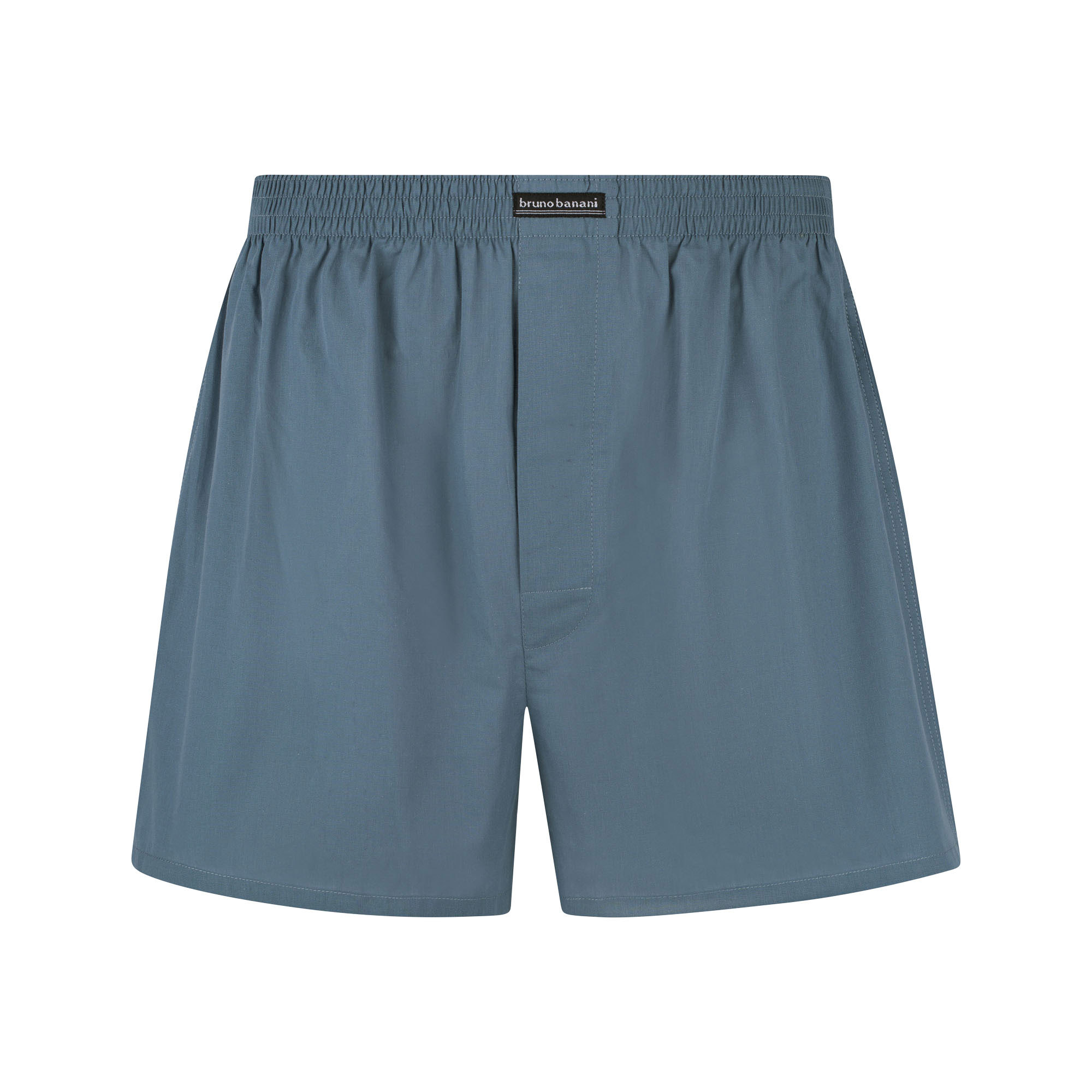 Shorts, Blau, Elastischer Bund, Flat-front, Casual