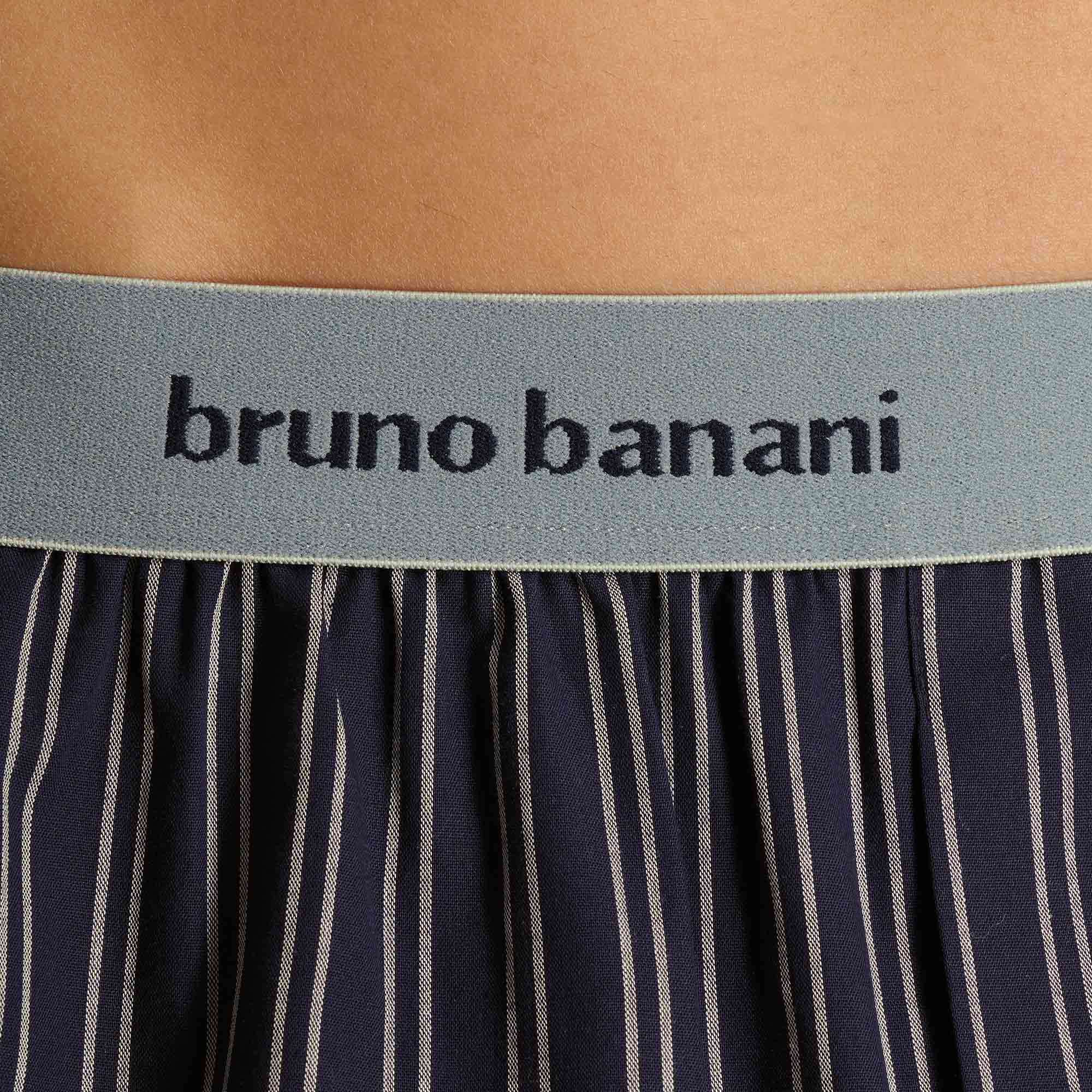 Unterwäsche, dehnbare Taille, gestreifter Stoff, marineblau, bruno banani