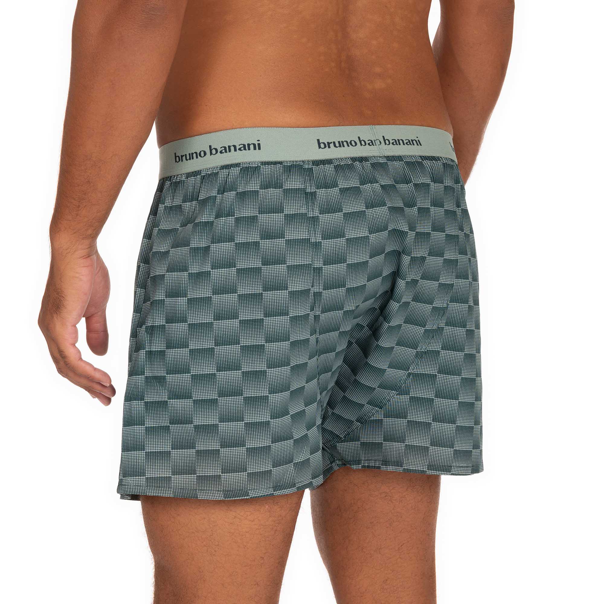 Boxershort Graphic Check Bund aussen