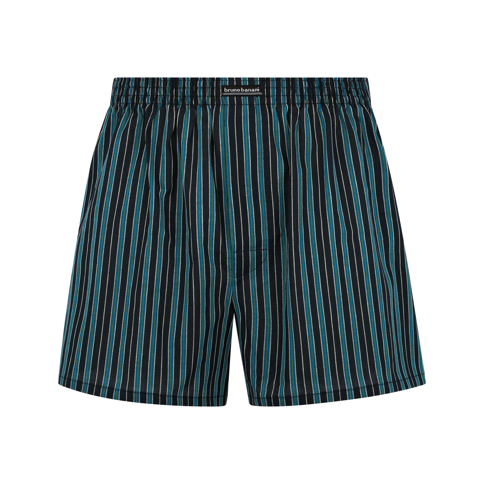 Badeshorts, Streifen, Webstoff, Elastischer Bund, Knöchellänge