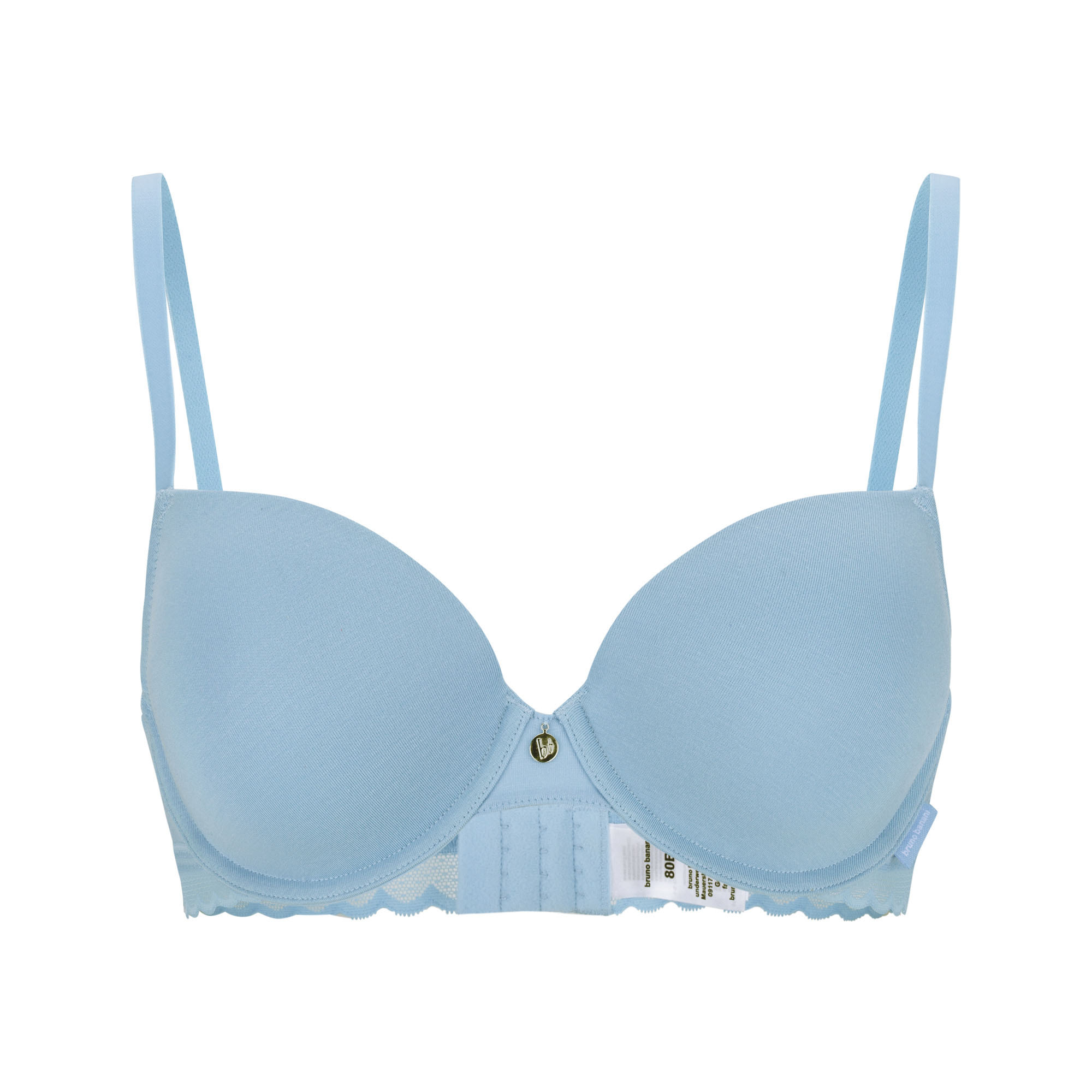 BH-strapless, gepaddet, hellblau, BH, unterlegt
