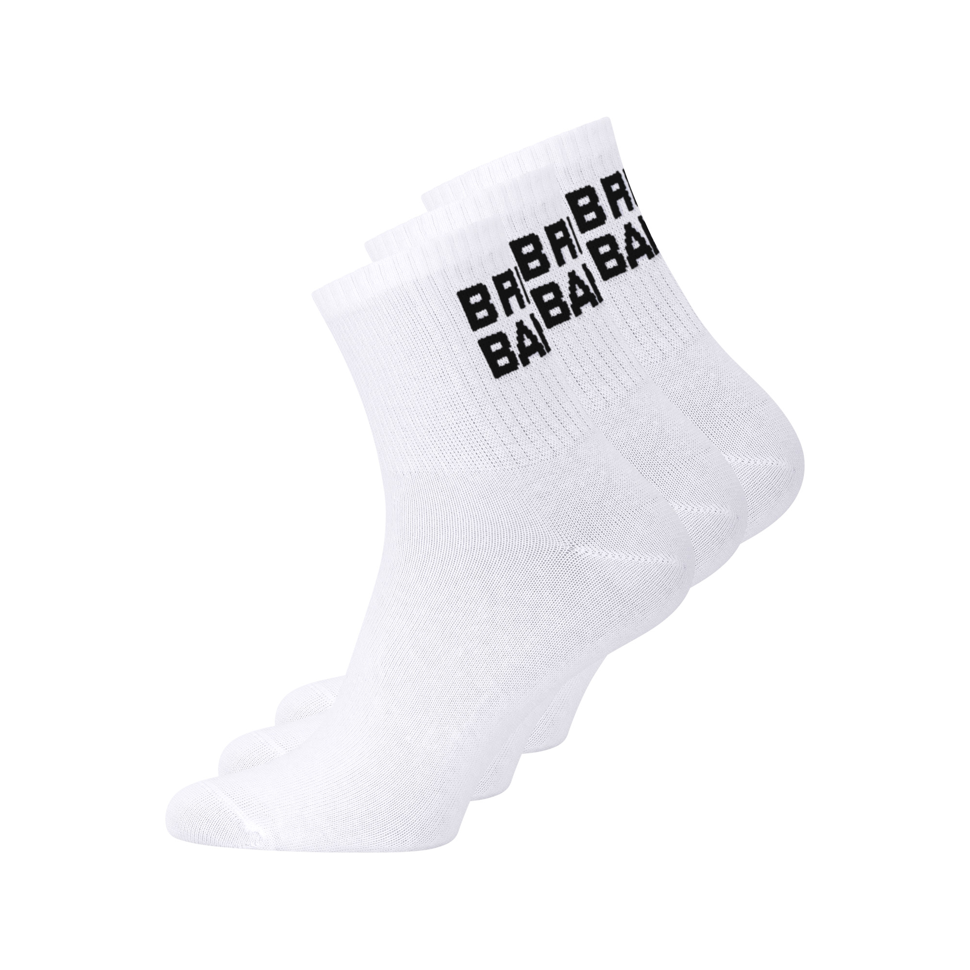 Socken, Knöchelband, Weiß, Ribstrick, Bündchen logo