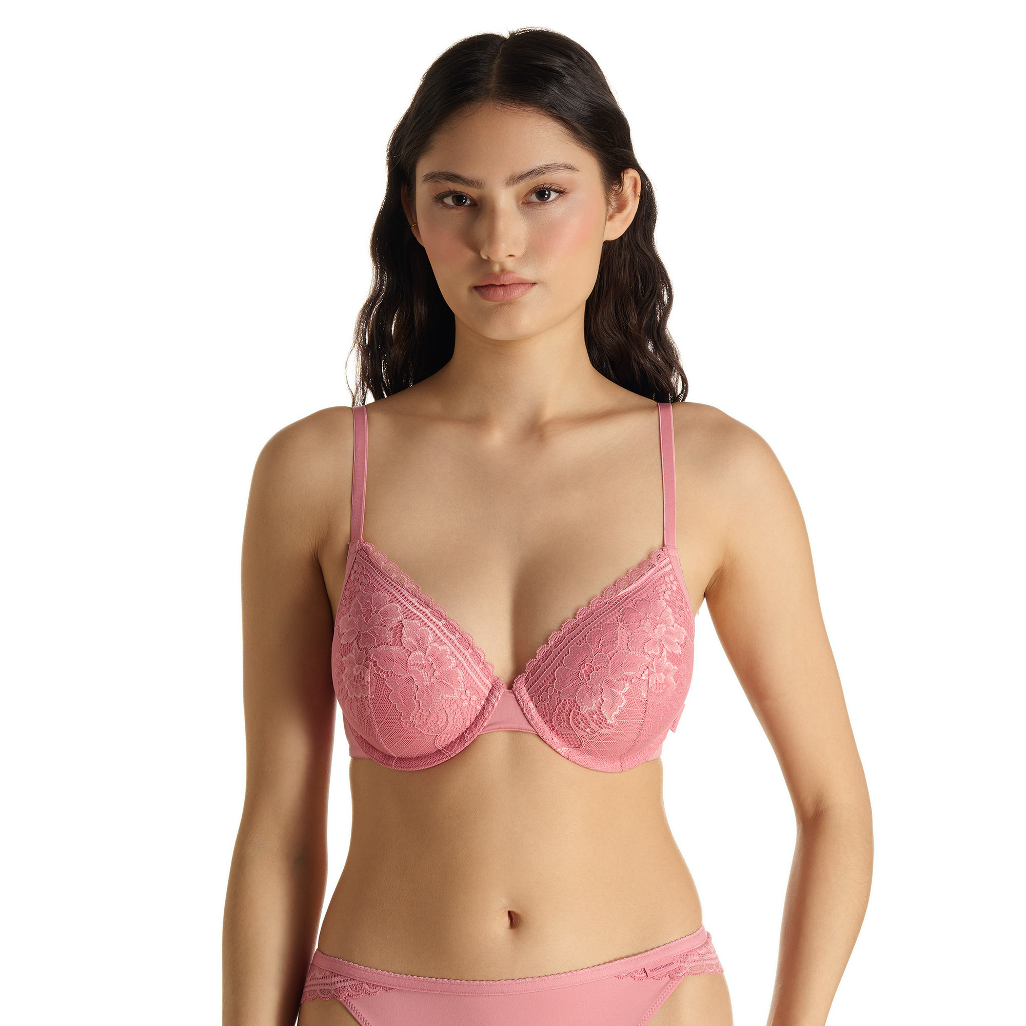 BH, Spitzen-BH, Rosa, Unterstützend, Lingerie