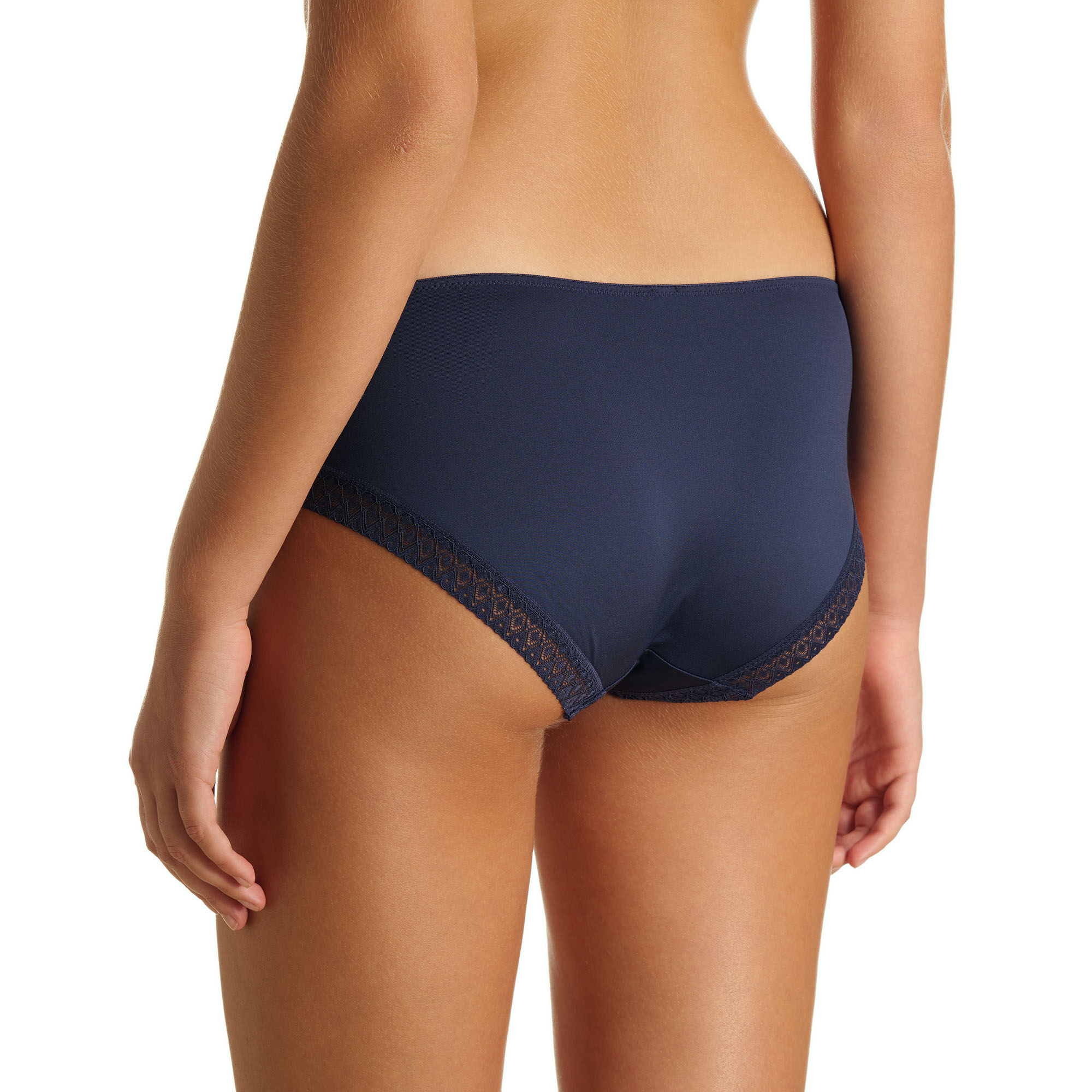 Unterwäsche, Shorts, Hose, Spitze, Marineblau