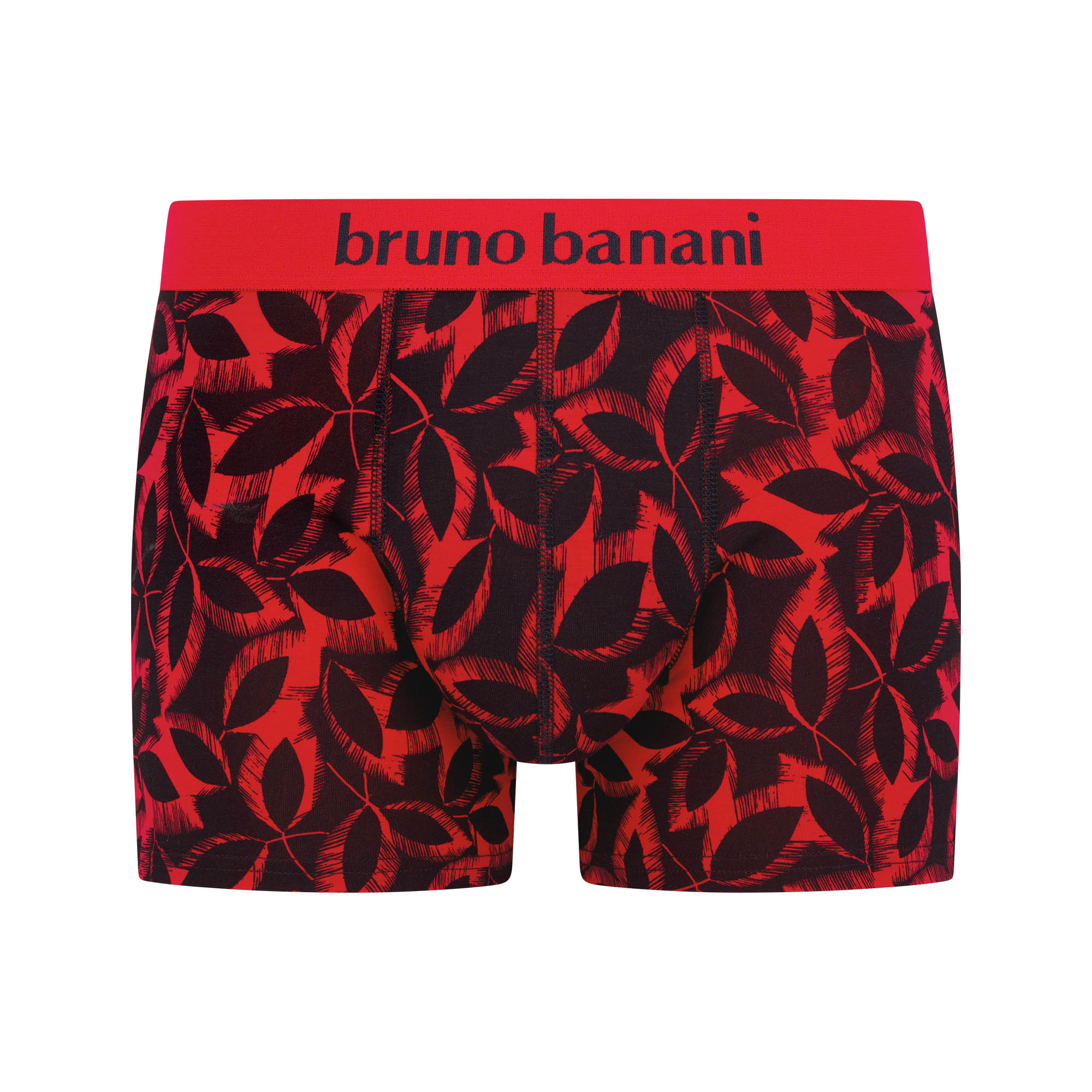 Boxer, Unterwäsche, Muster, Rot, Blätter