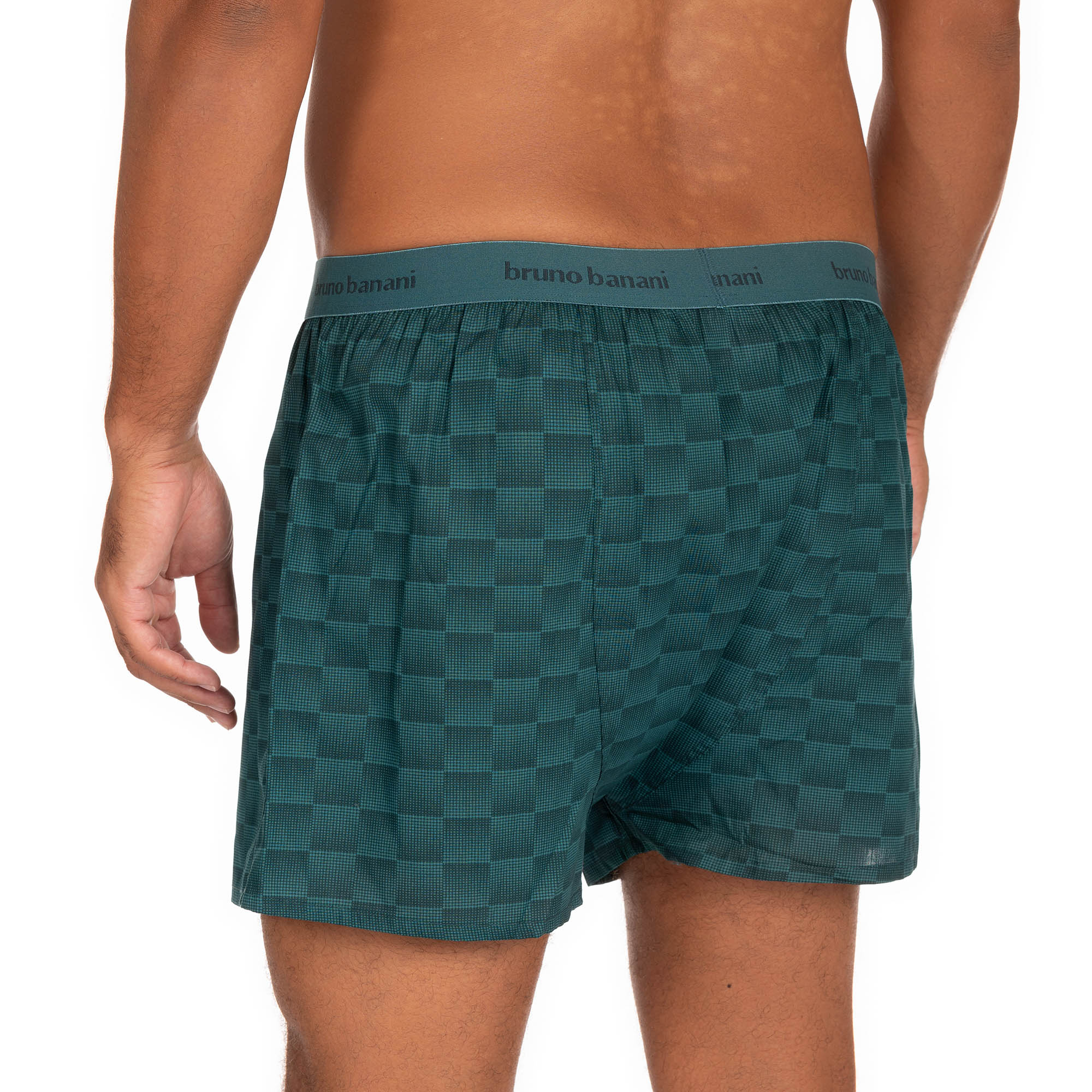 Boxershort Graphic Check Bund aussen