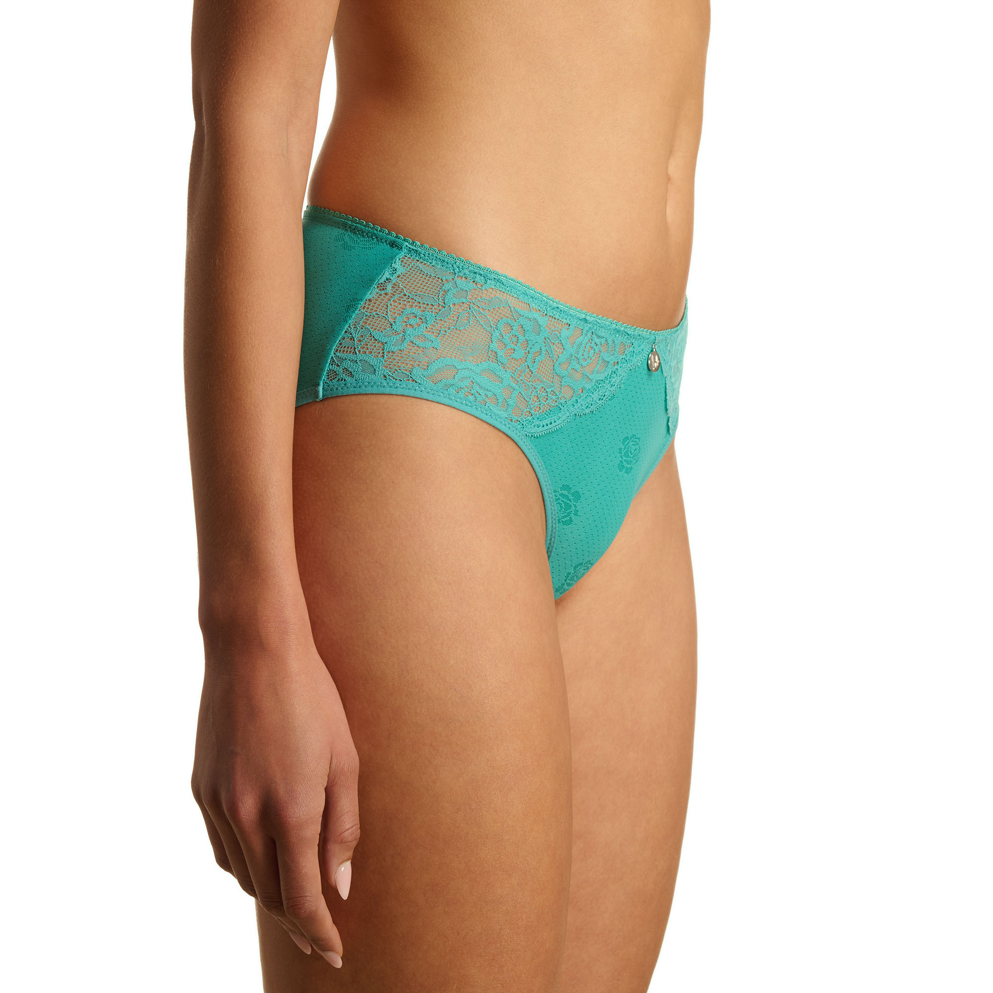 Höschen, Hipster, Spitze, Damenshorts, Türkis