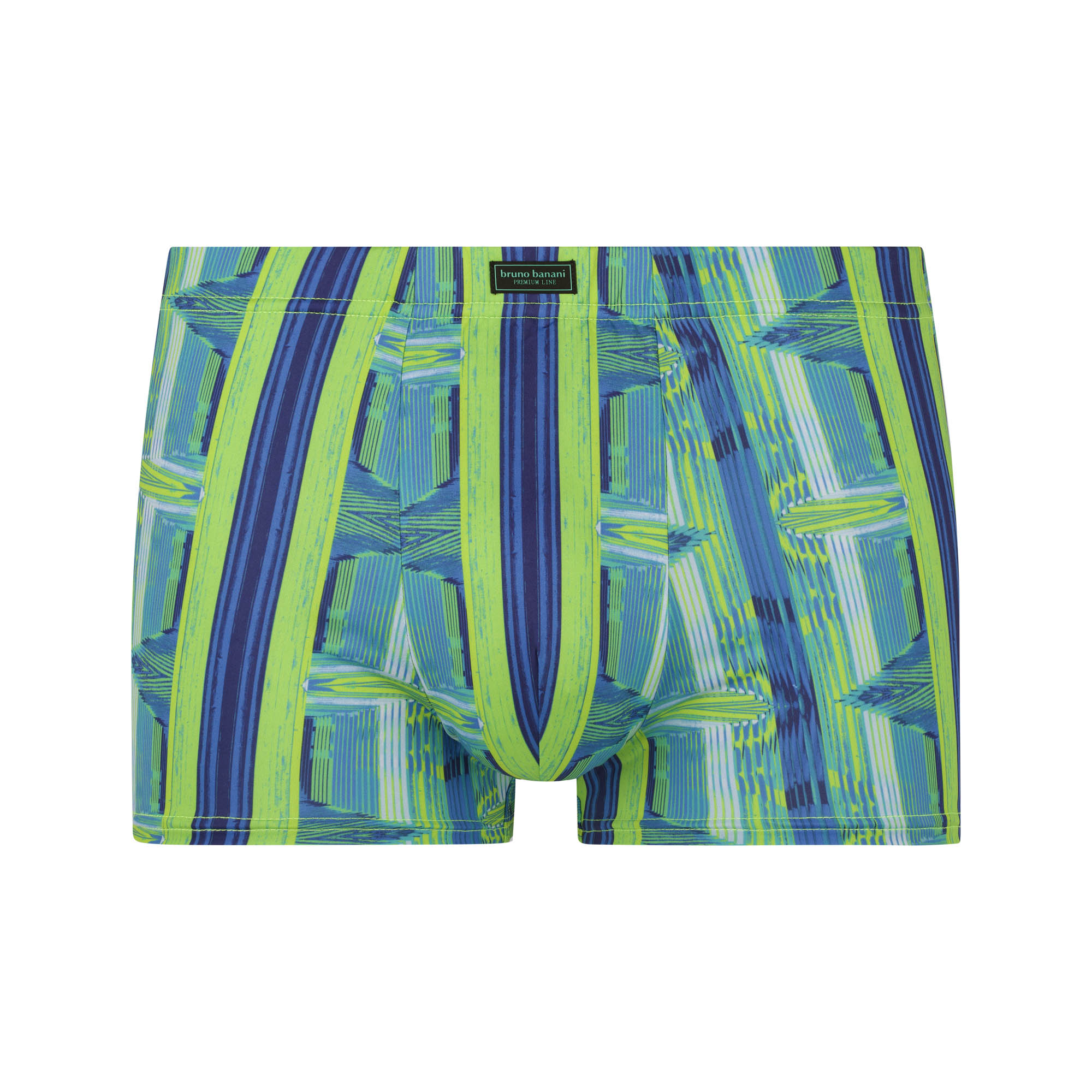 Herrenboxer, Badeshorts, Streifenmuster, Bunt, Rückennaht?