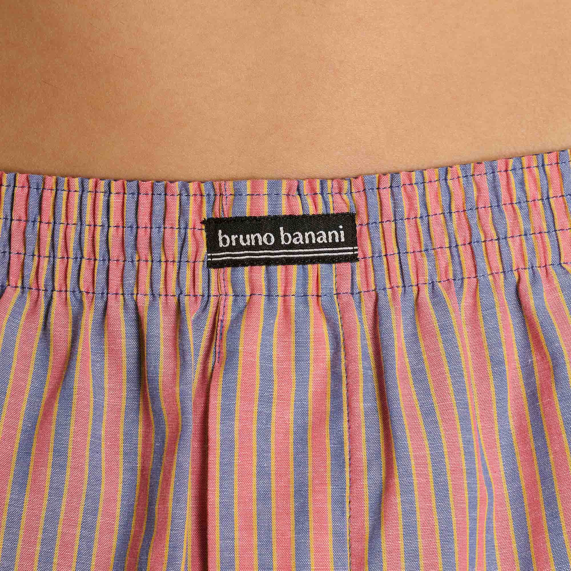 gestreift, elastisch, Taillenbund, Shorts, bruno banani