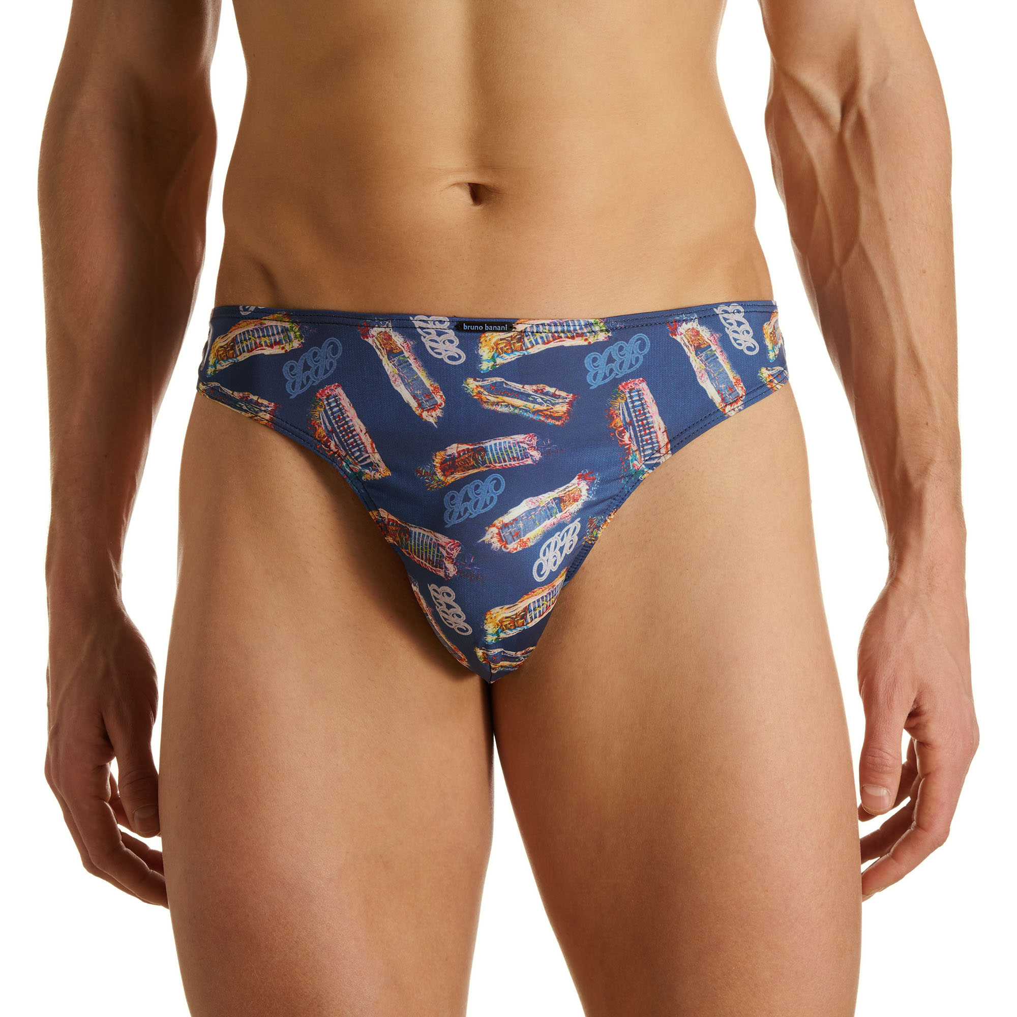 Badehose, Slip, Boxer-Short, Druckmuster, Baumwollmischung