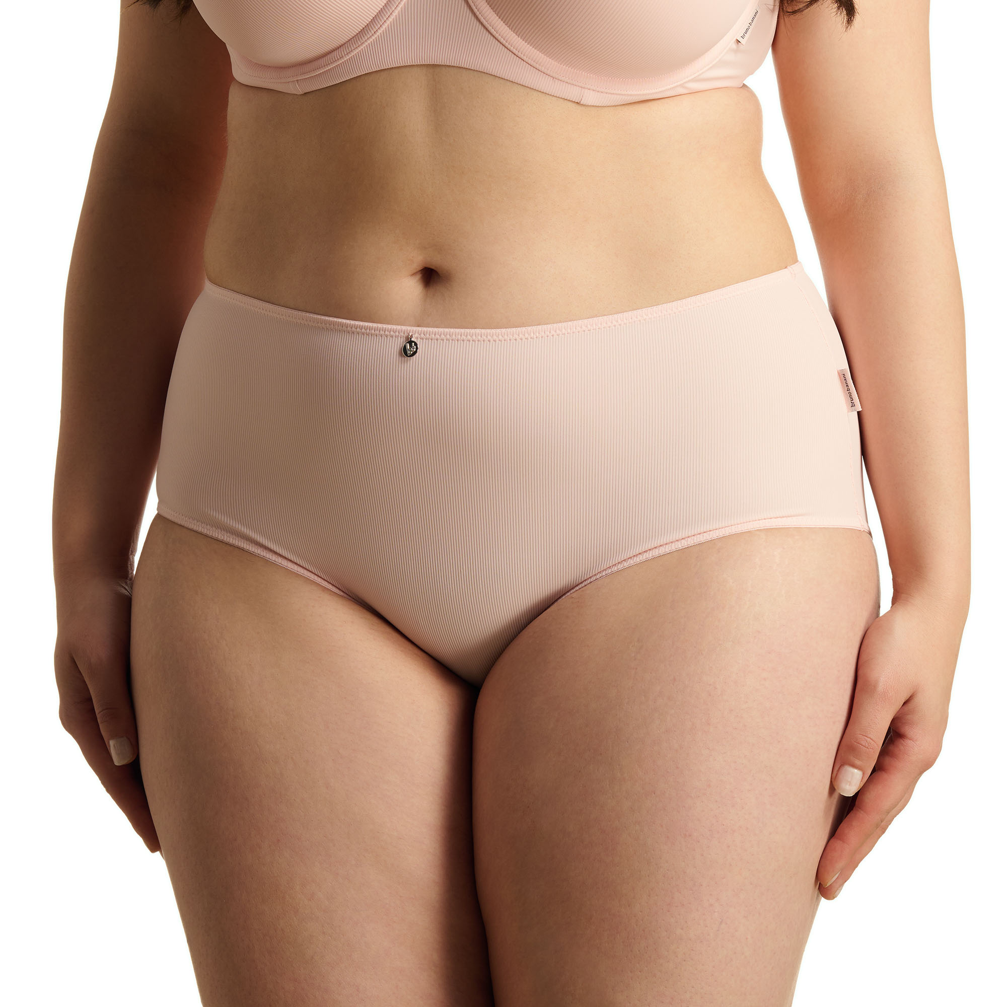 Unterwäsche, Hoch geschnitten, Rippstruktur, Nudefarbe, Panty