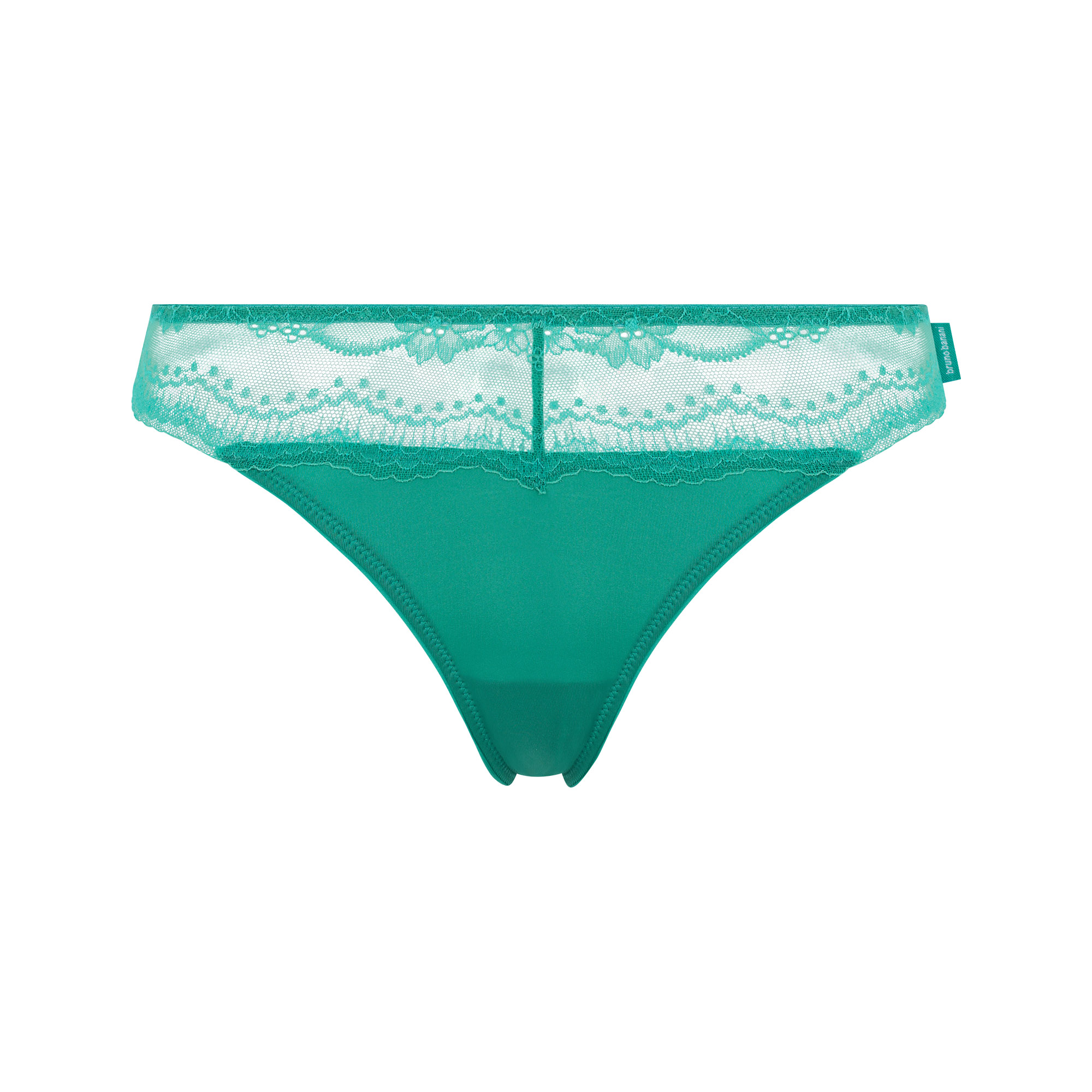 Damenpanty, Stringtanga, Spitze, Teal, Unterwäsche