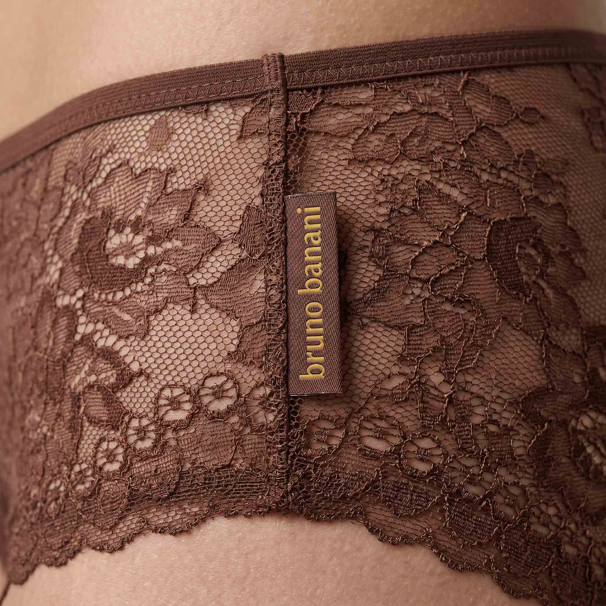 Spitze, BH, Unterwäsche, Braun, Muster