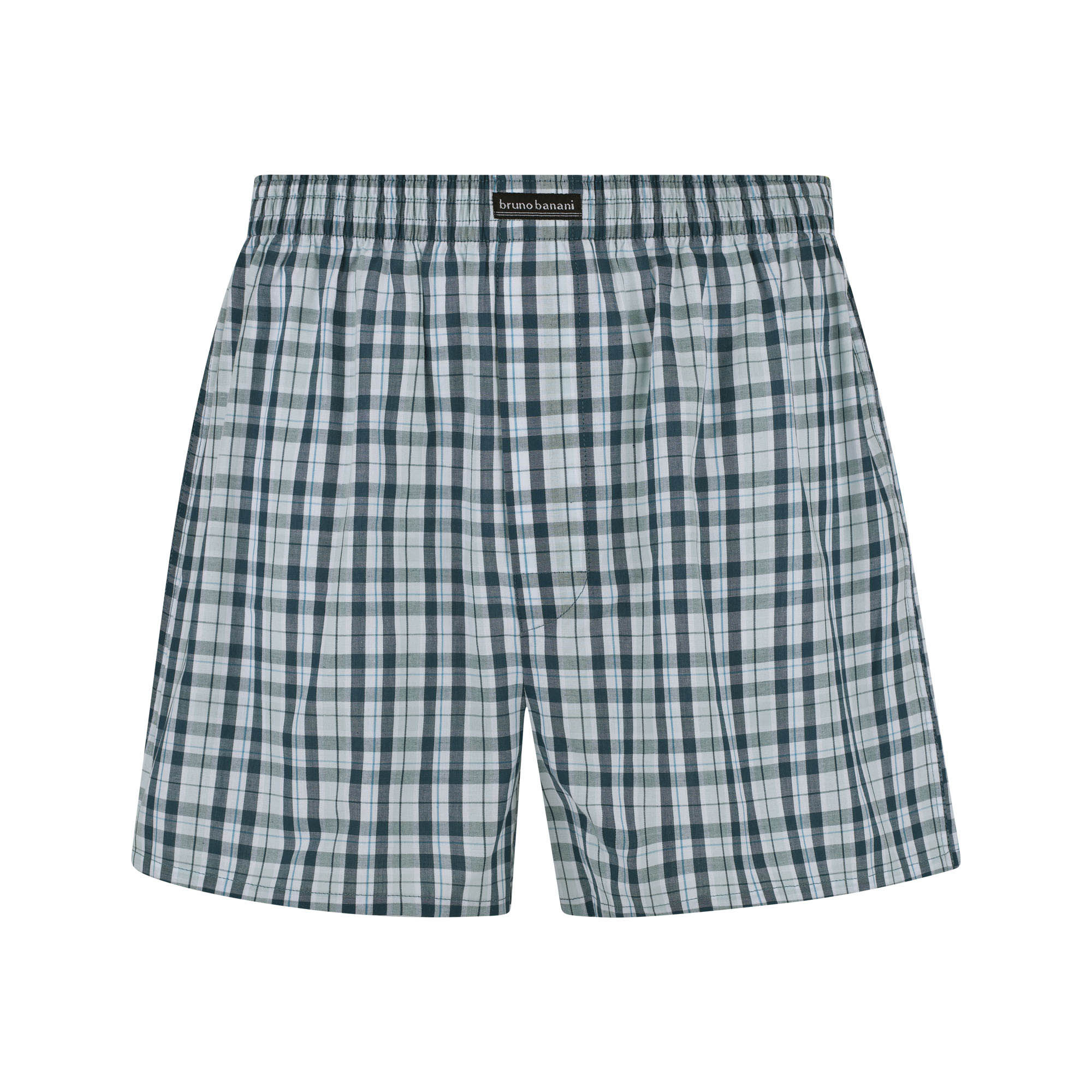 Boxershort Blue Check waistband inside