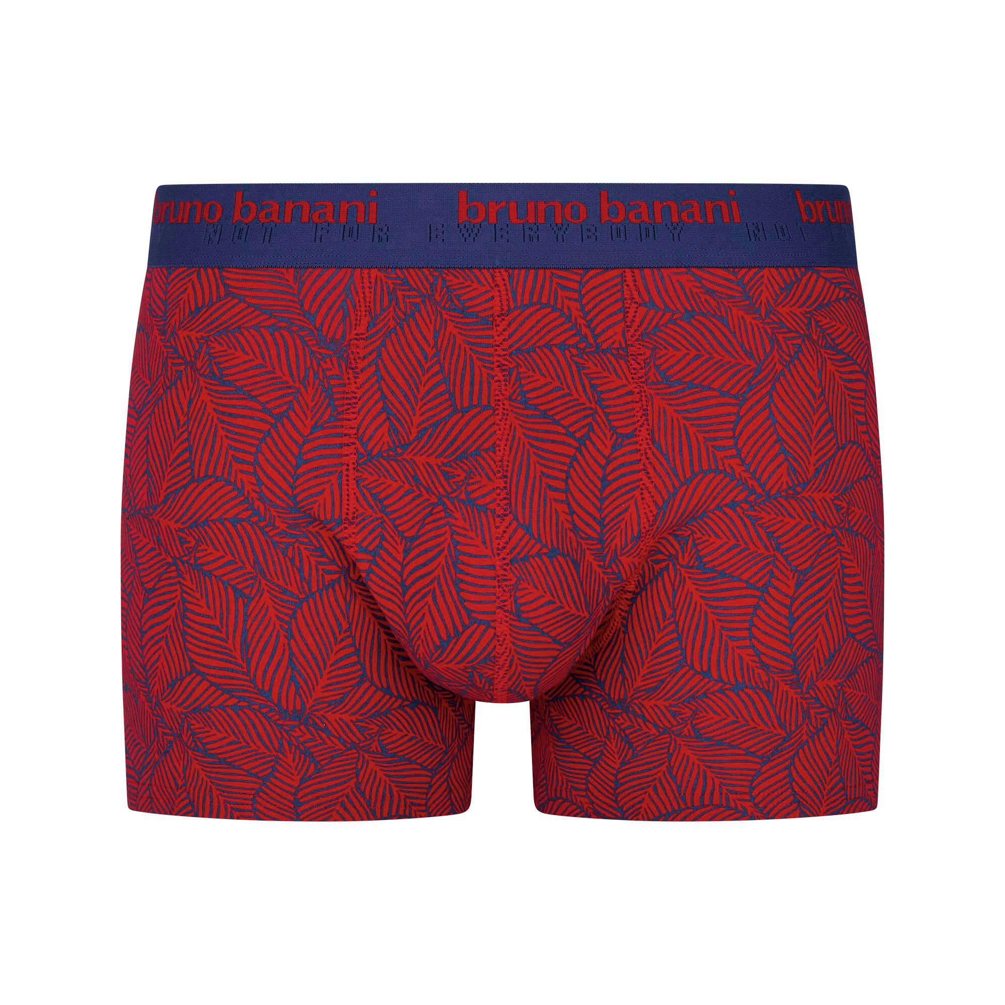 Boxer, Muster, Blätter, Rot, Unterwäsche
