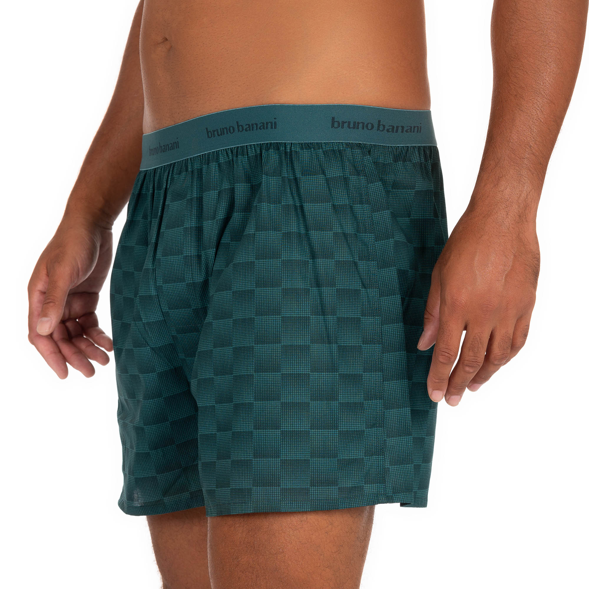 Boxershort Graphic Check Bund aussen