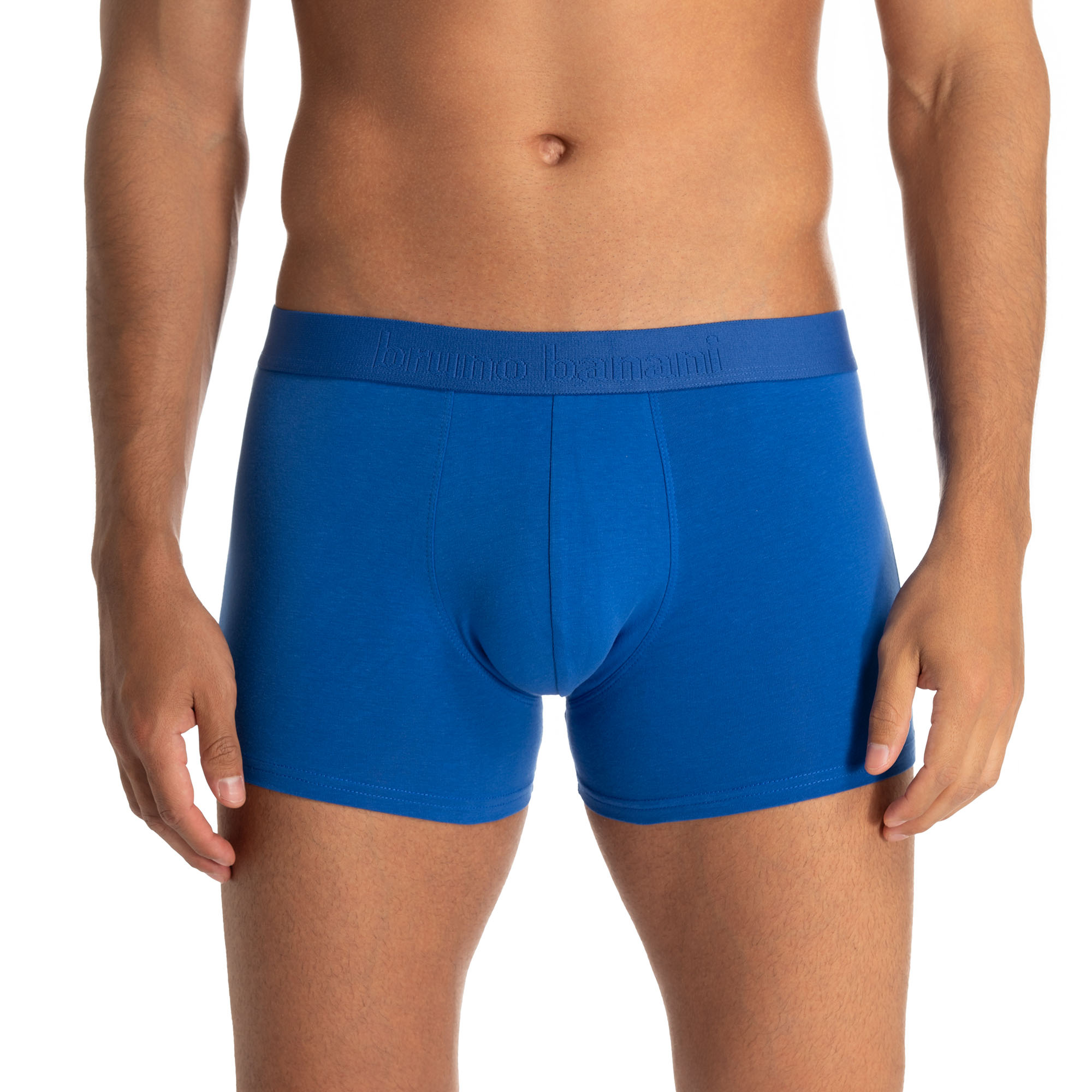 Boxer-Shorts, Blau, Elastischer Bund, Stretch-Gewebe, Mittlere Gewichtung