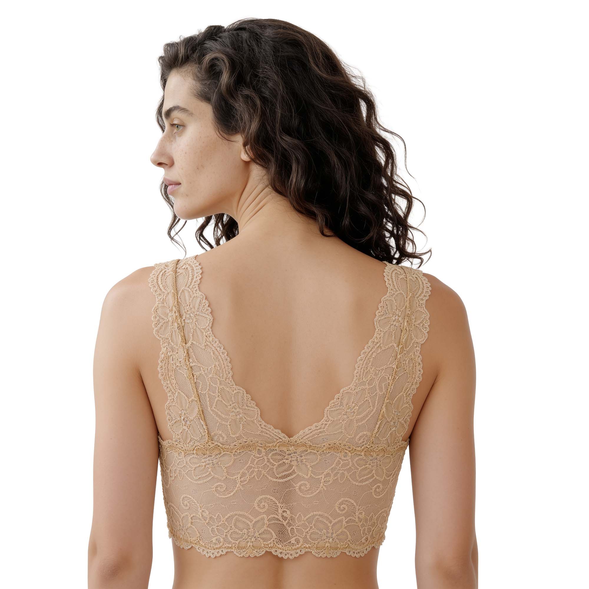 BH, Lace, Beige, Back, Patterned