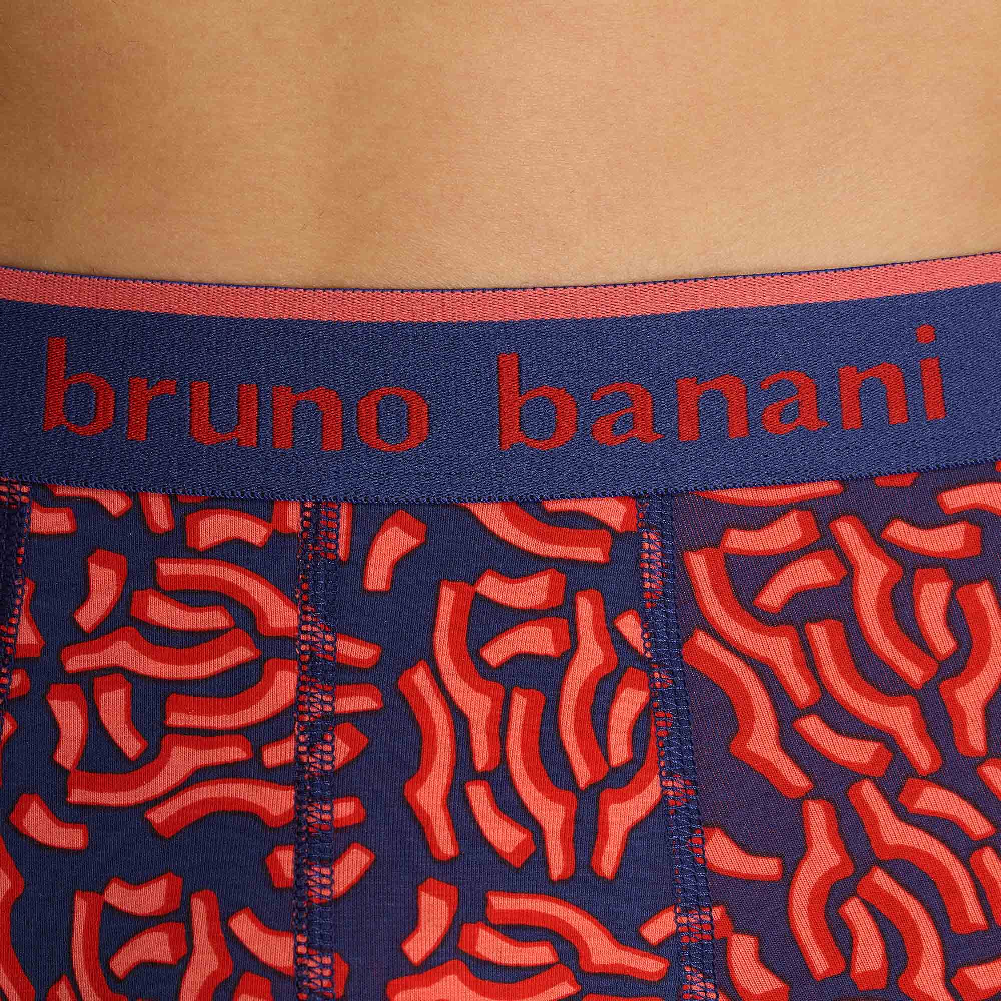 underwear, panties, blue, red pattern, elastic waistband