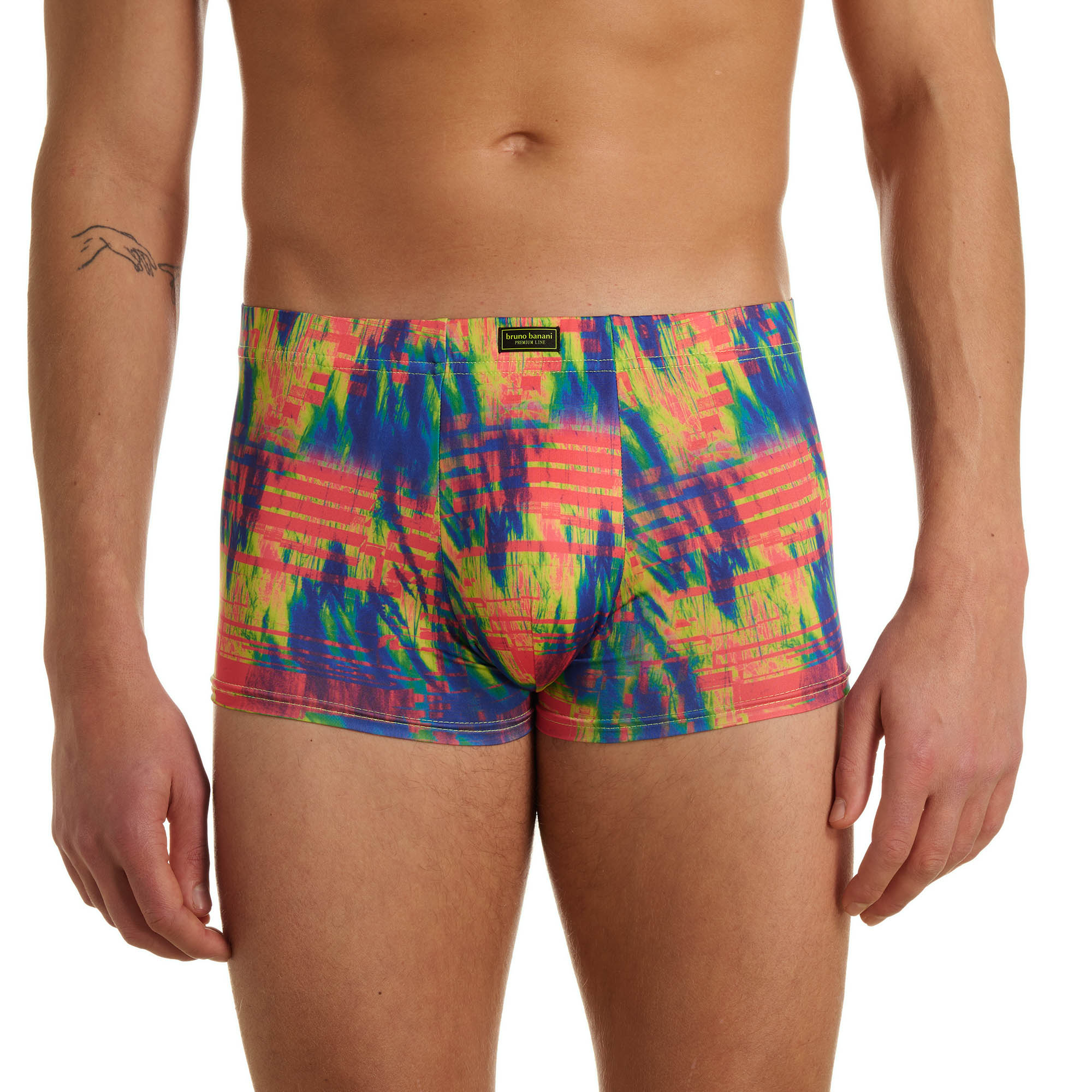 Badeshorts, Bunt, Musterdruck, LatzBadehose, Sportswear