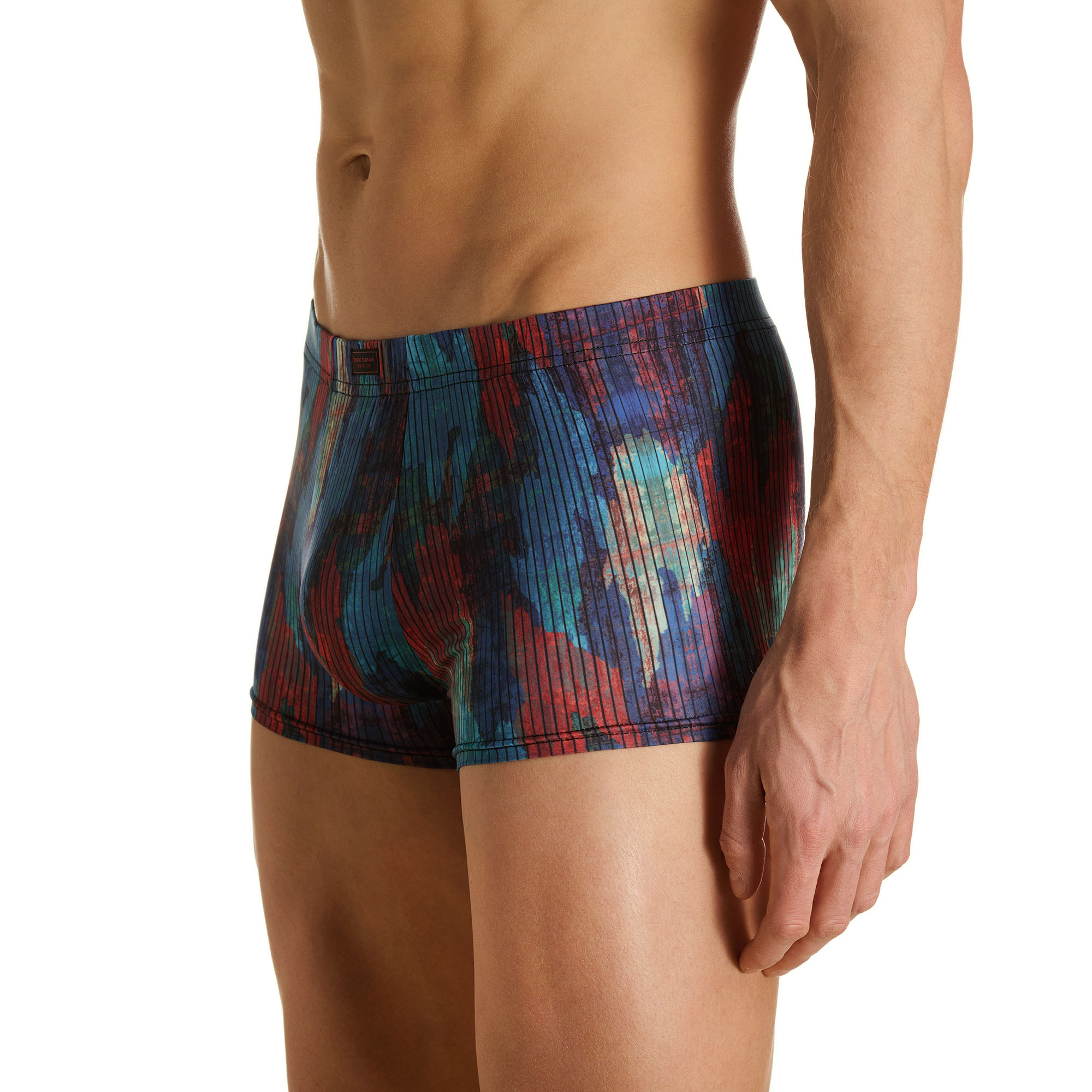 Boxer, Gemustert, Shorts, Mehrfarbig, Gewebe