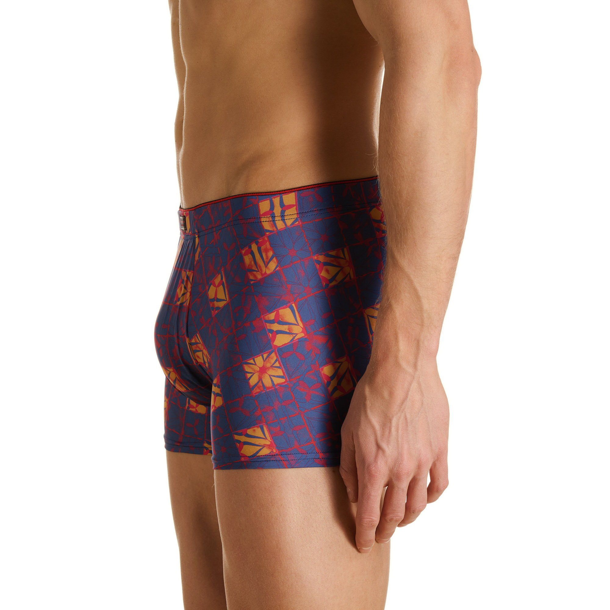Boxershorts, Gemustert, Shorts, Blau-Ton, Dehnbare Stoffe