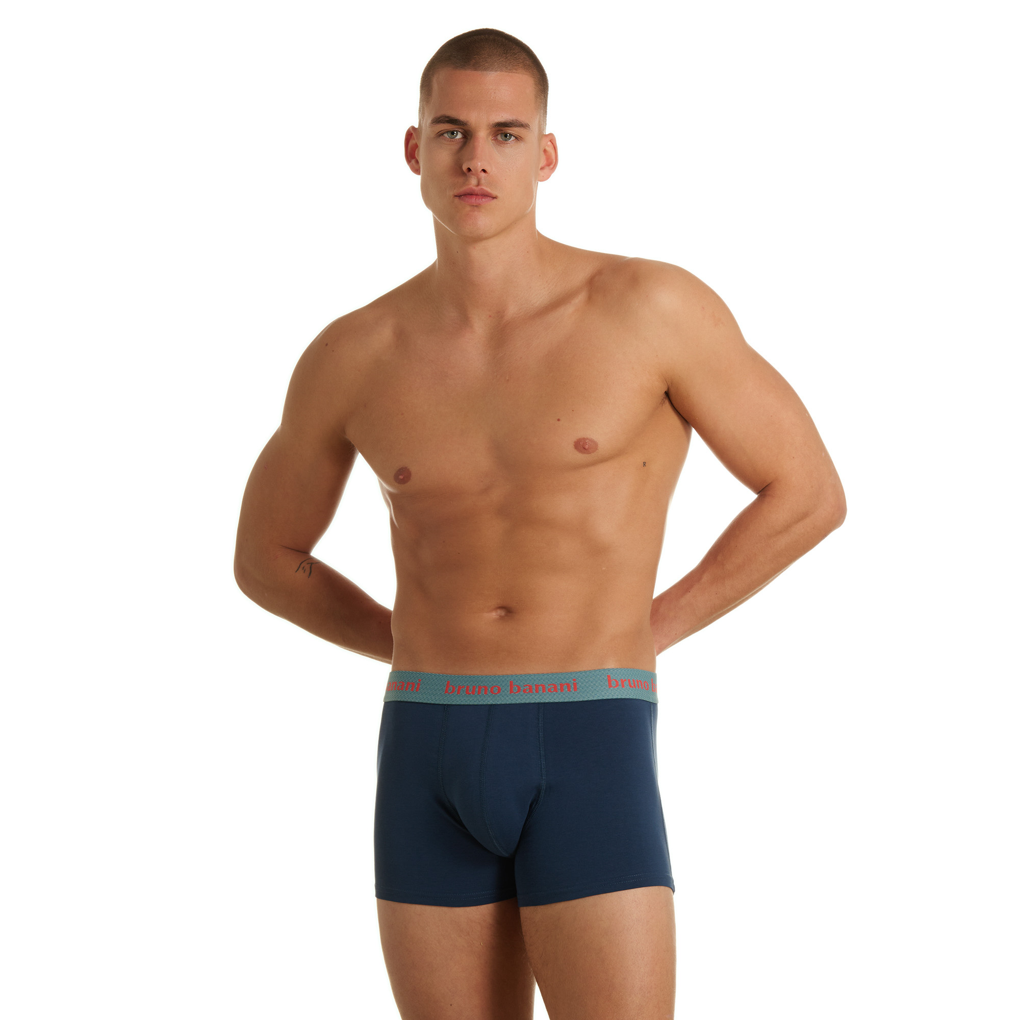 Boxer, Boxer-Shorts, Navy, Elastischer Bund, Herrenunterwäsche