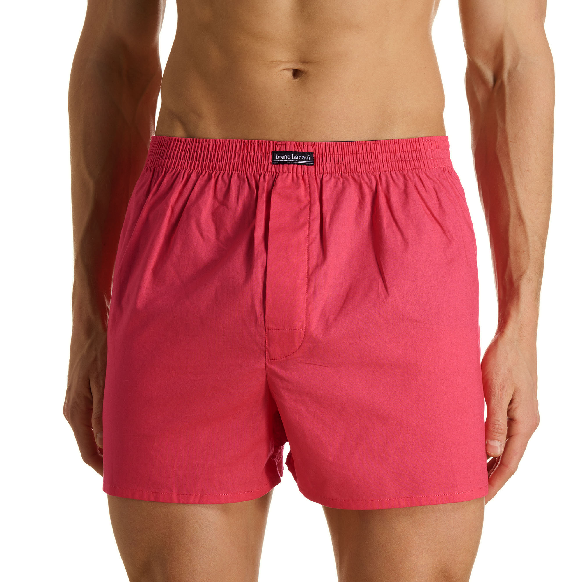 Badehose, Shorts, Rosa, Elastischer Bund, einfarbig