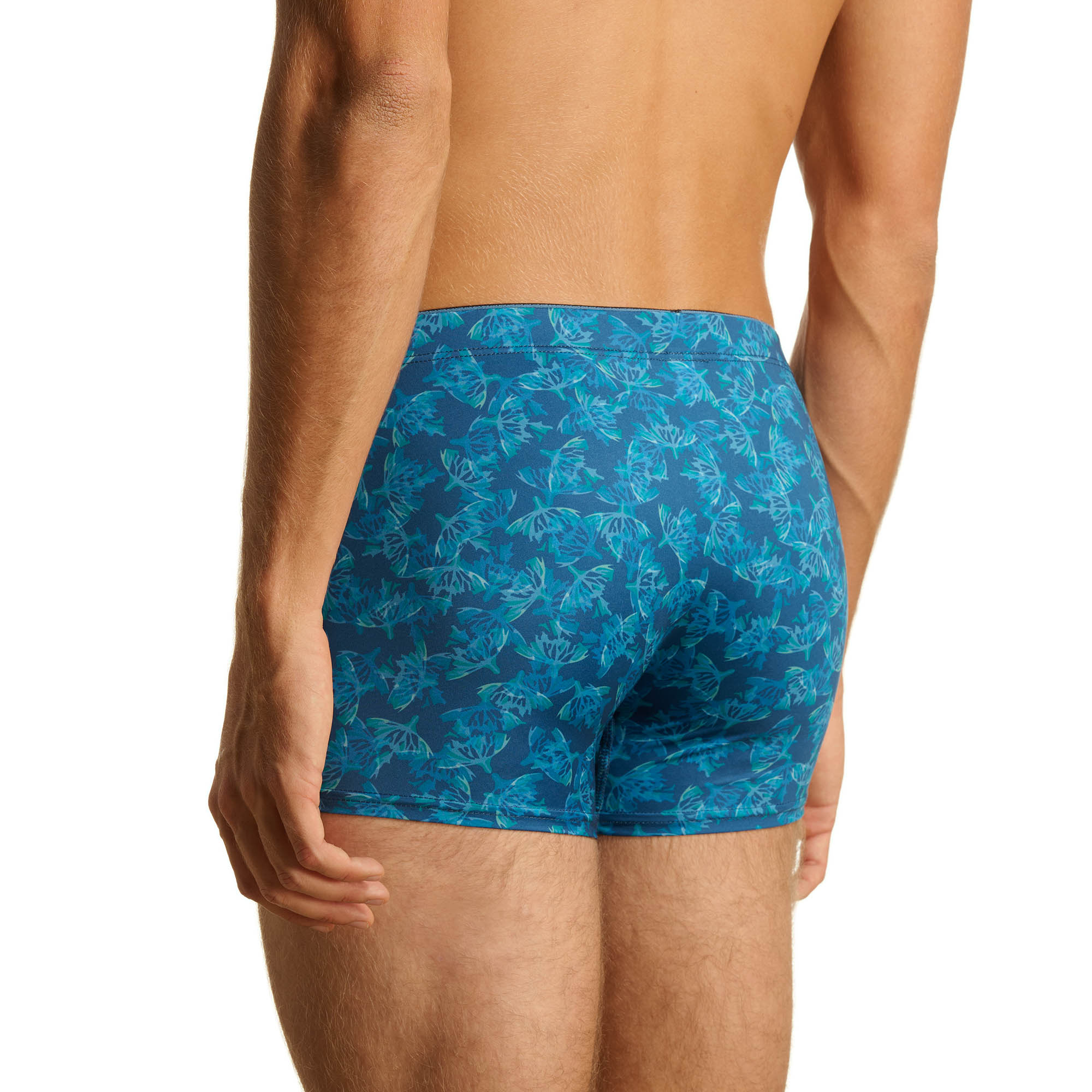 Badehose, Kurz, Hose, Drucke, Blau