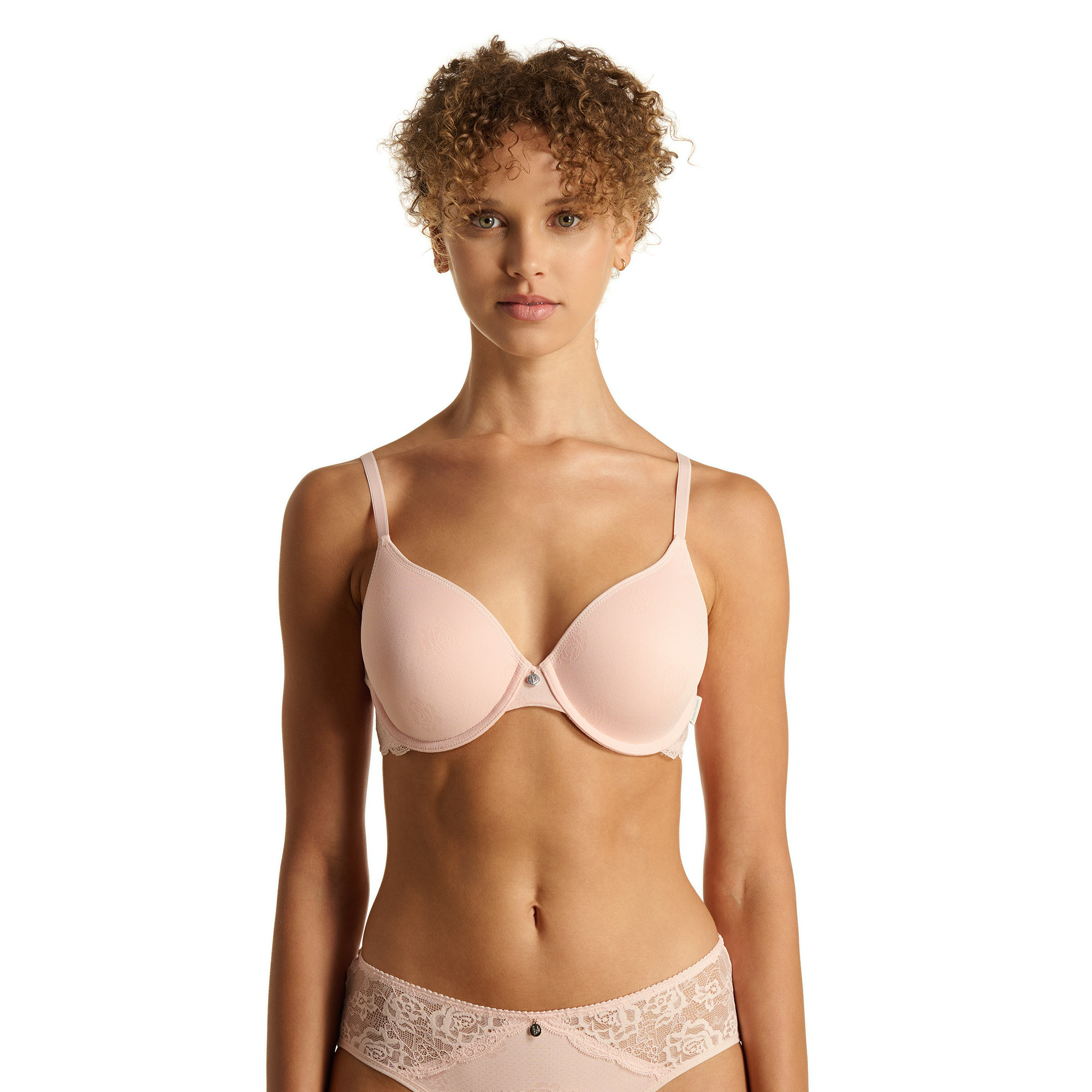 BH, Push-Up-BH, Spitzenspitze, Hautfarbe, Damenunterwäsche