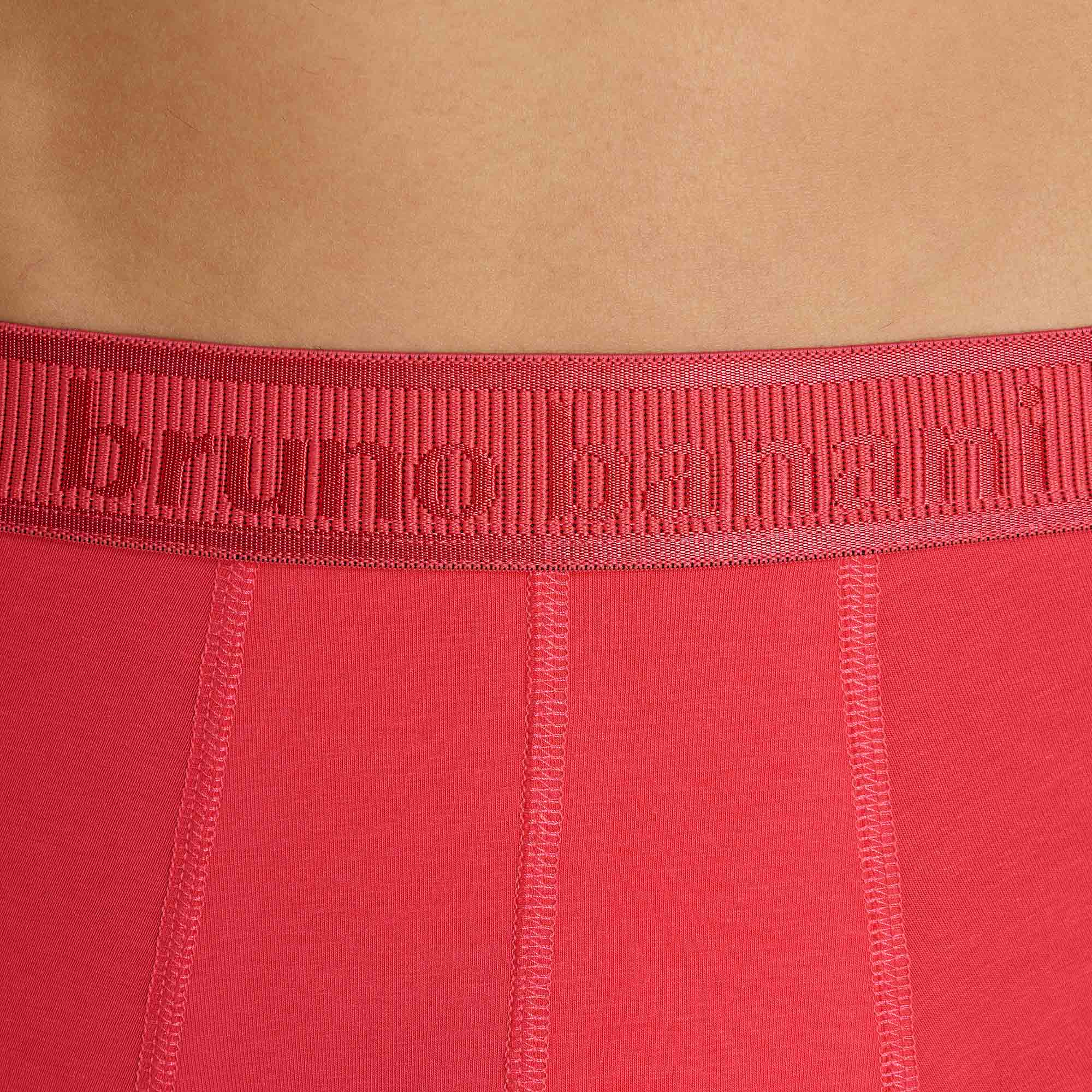 Unterhose, Schnittform, Gummi-Bund, rot, Stretch