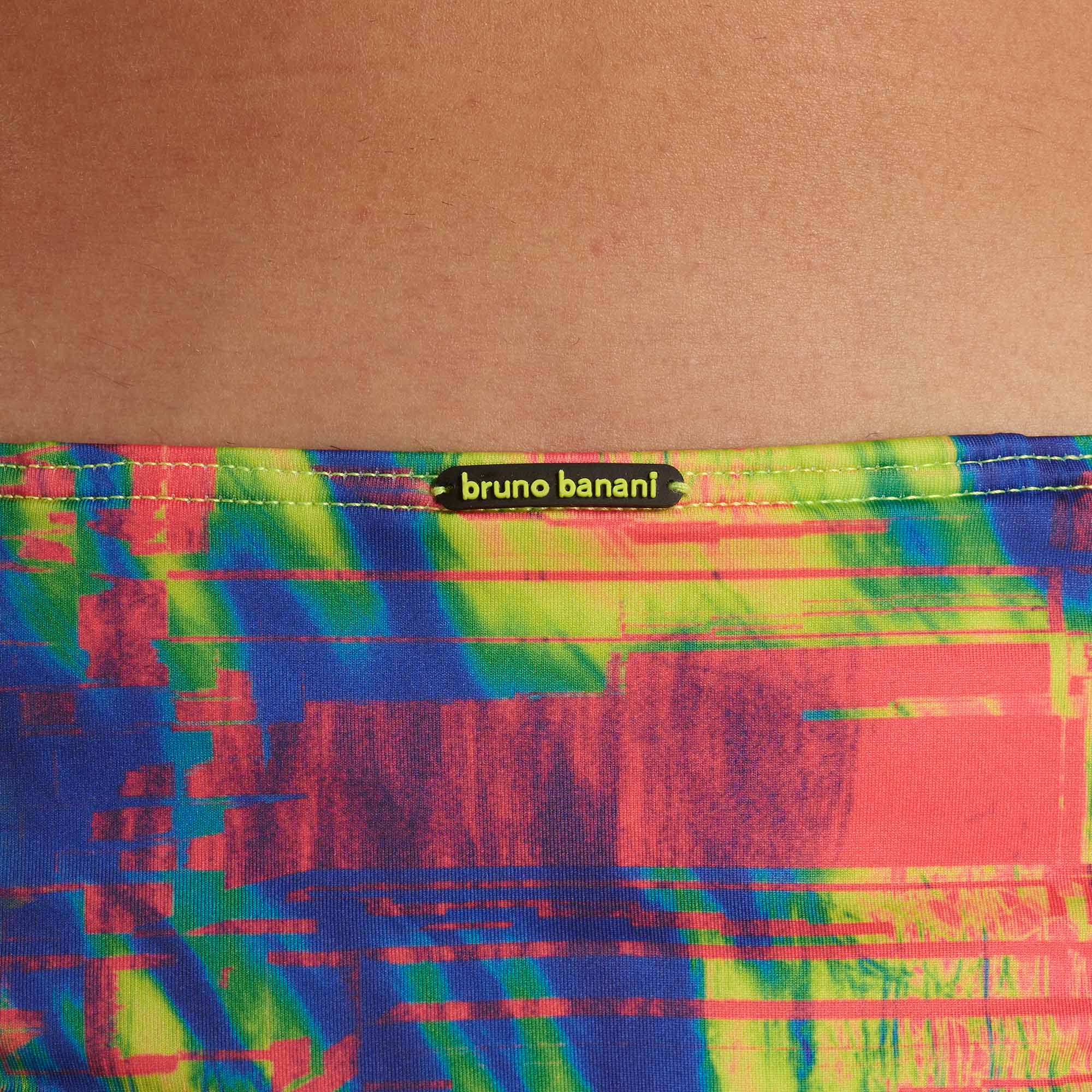 bunte Muster,  Shorts,  Neonfarben,  abstrakter Print,  Bundlabel bruno banani