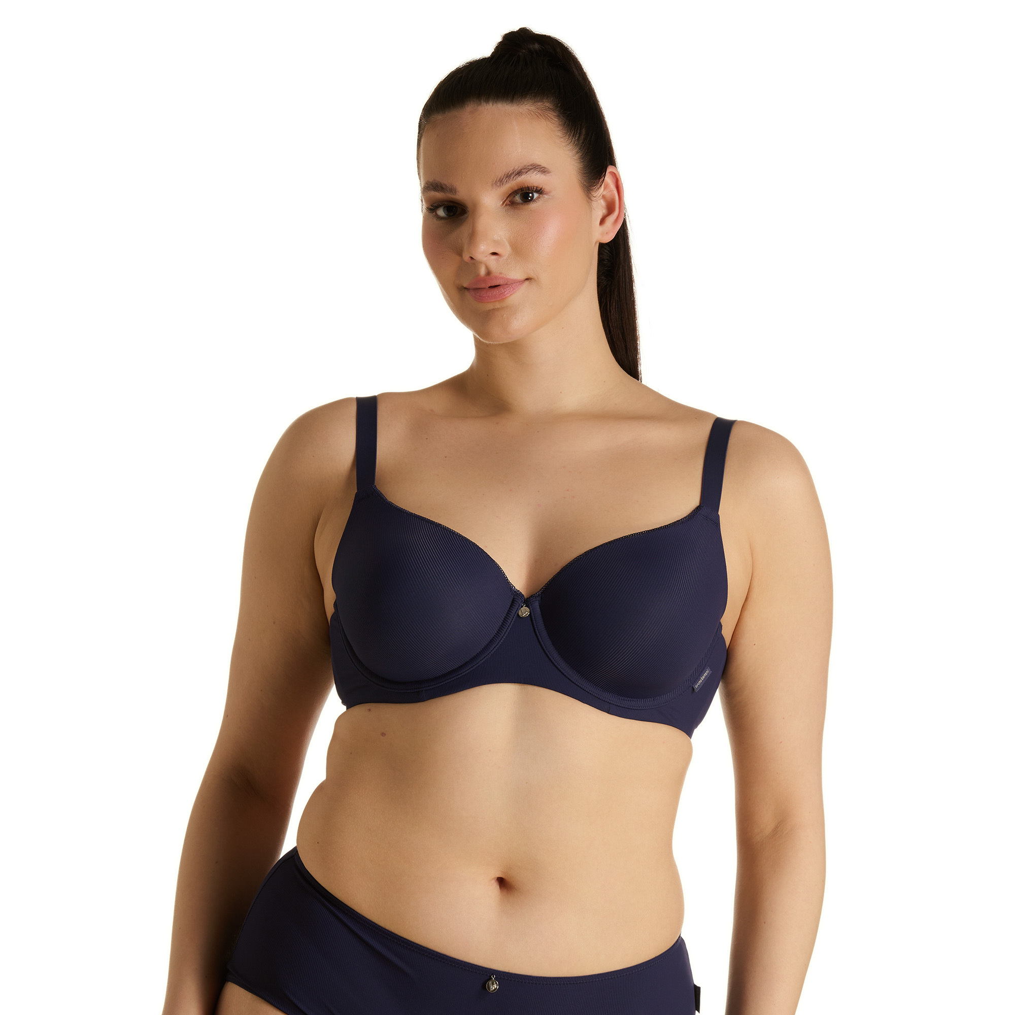 BH, Damen, Navy, Push-up, Schalen-BH