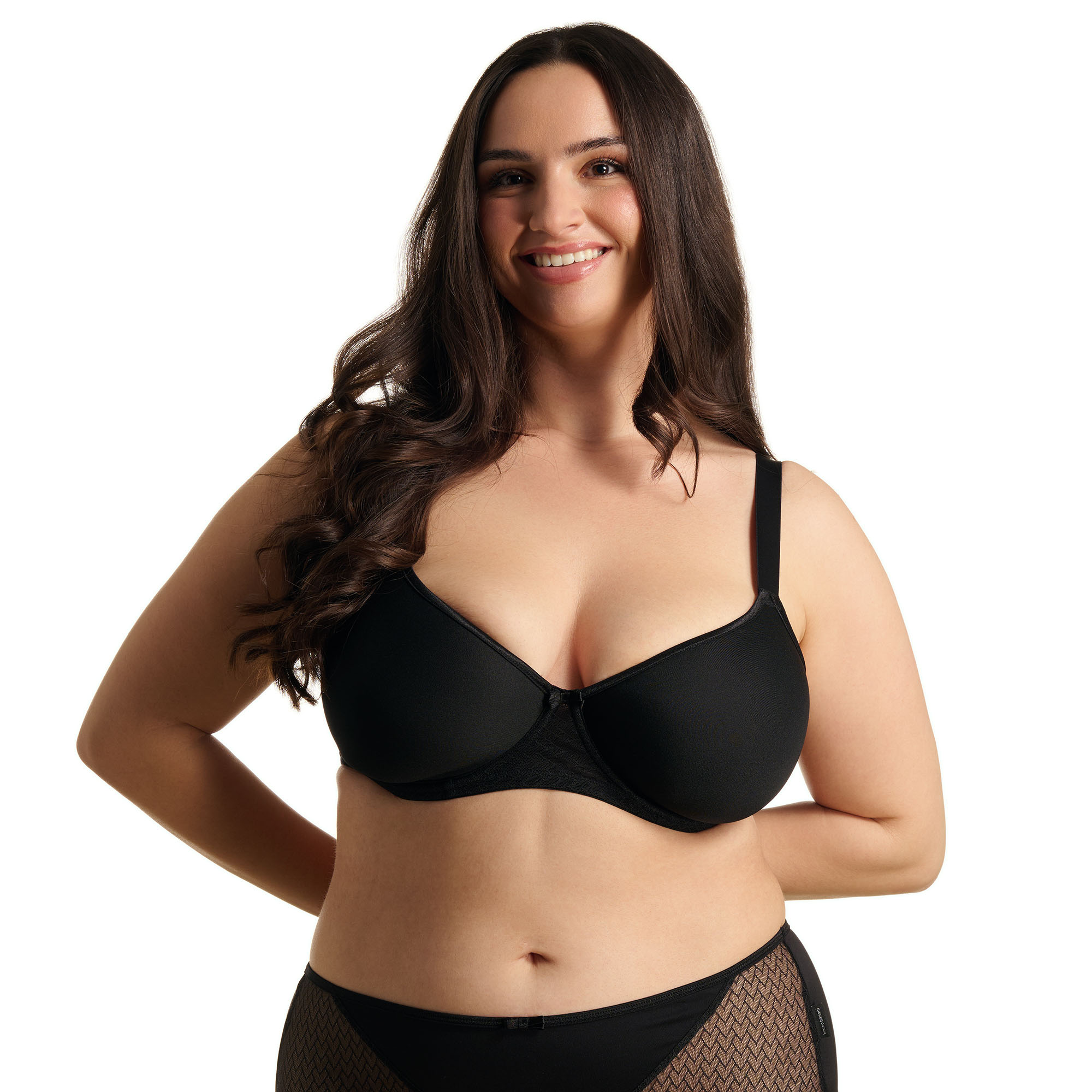 BH-BH, schwarzes BH, Plussize, Unterwäsche, Lingerie