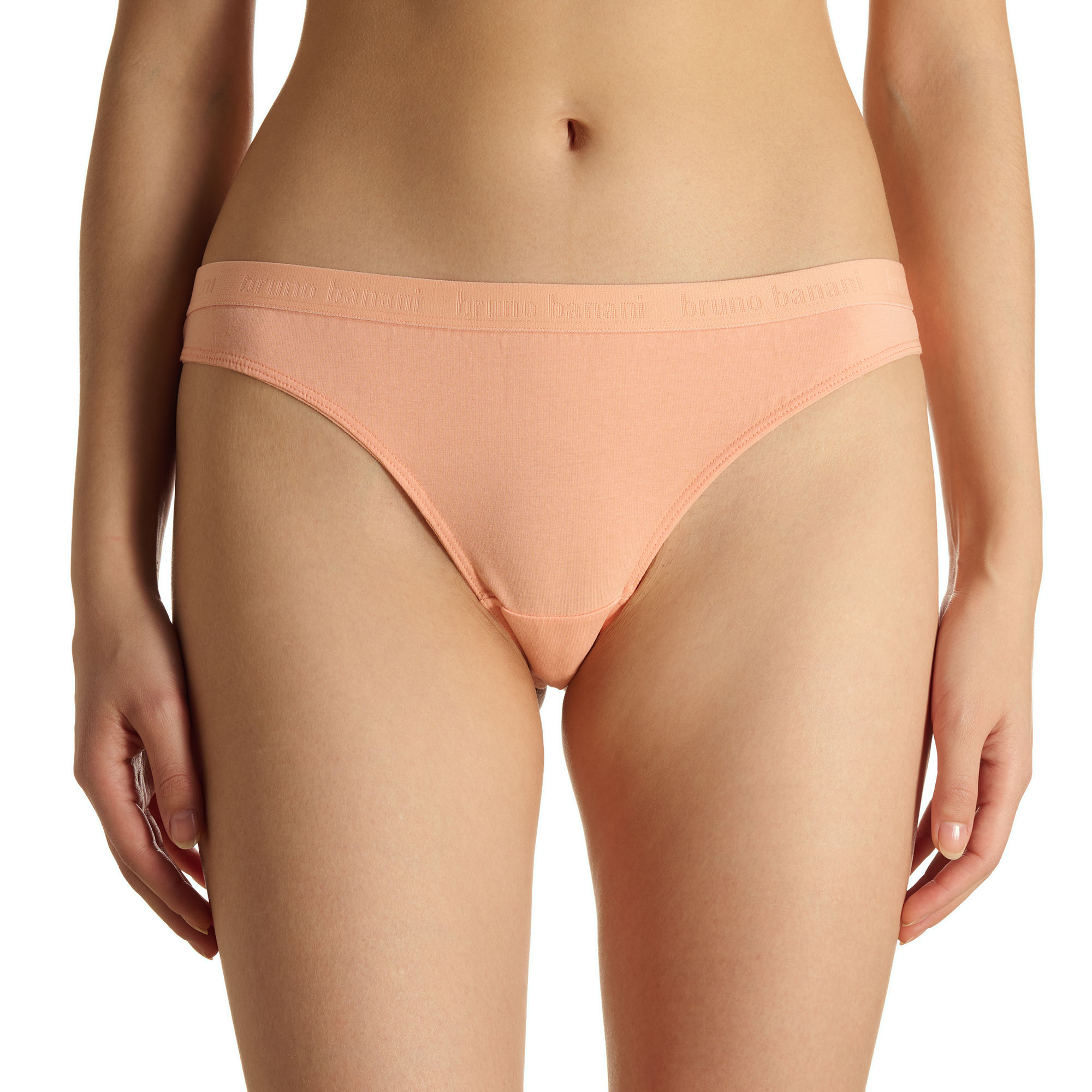 Damenslip, Schlüpfer, Pfirsich, Bikini-Schnitt, Stoffbänder