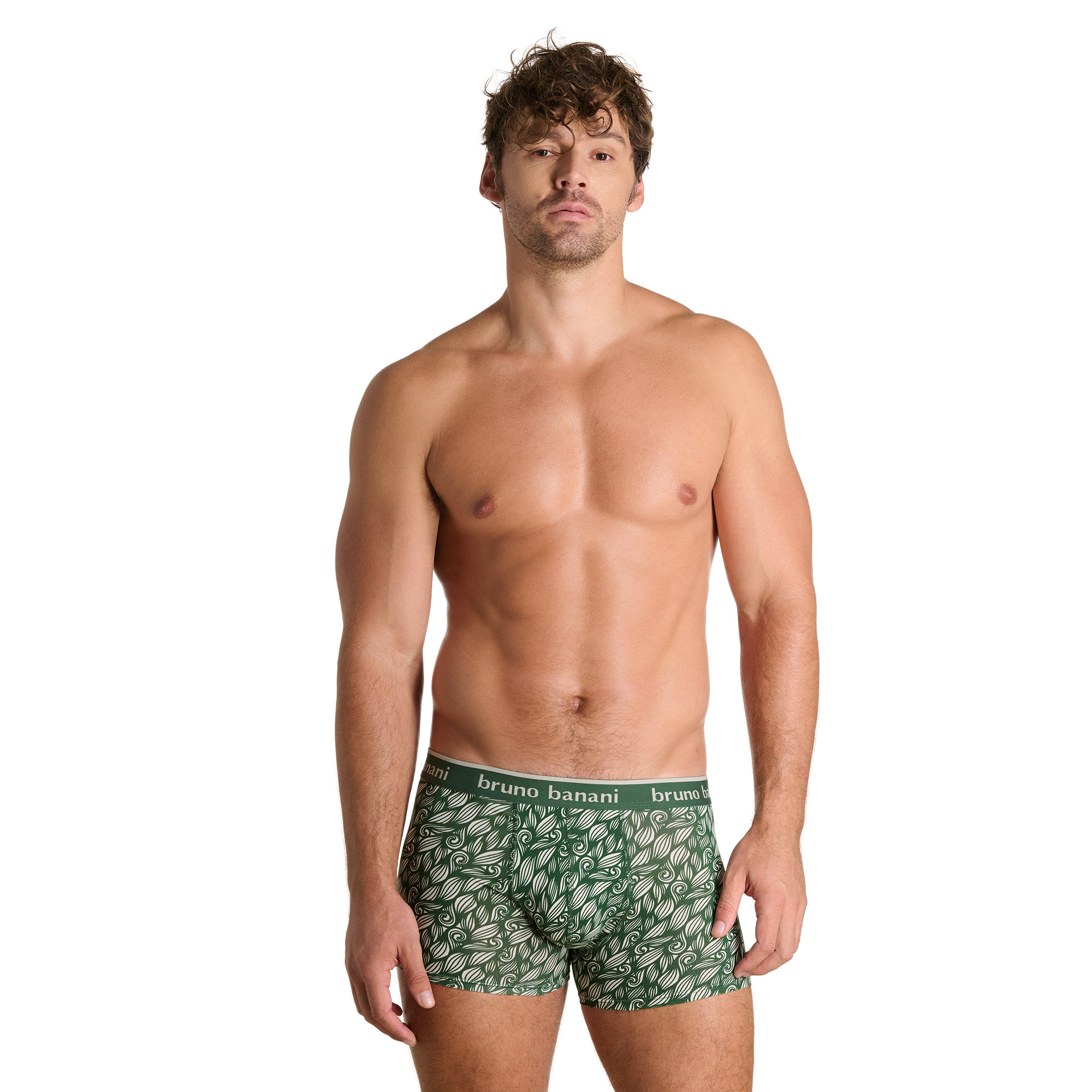 Männerunterwäsche, Boxer, Shorts, Muster, Grün