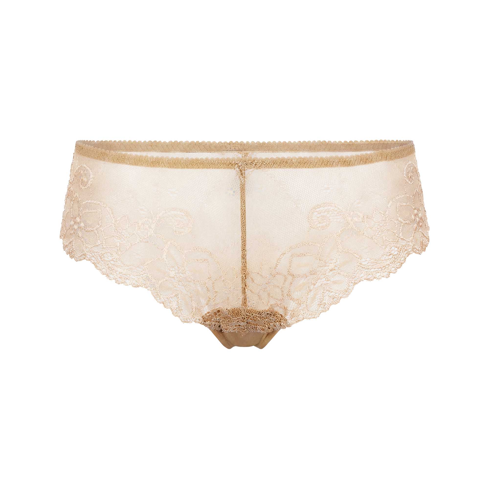 Spitze, Unterwäsche, Hipster, Beige, Muster