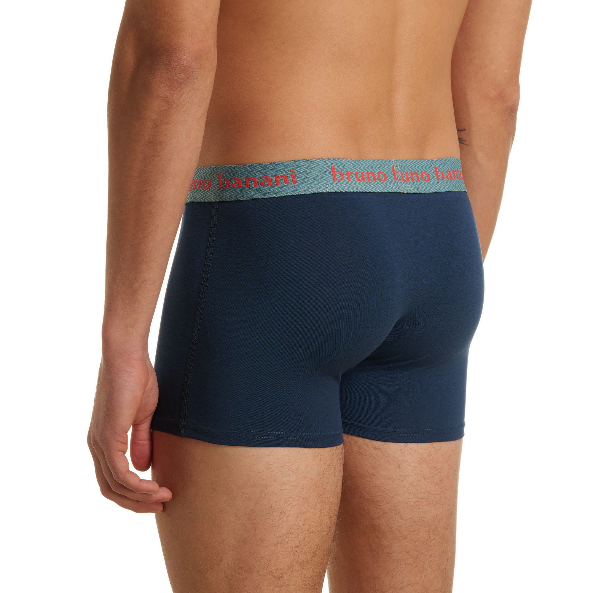 Boxer briefs, Blau Navy, Elastischer Bund, Bruno Banani (Marke sichtbar am Bund), Unifarben
