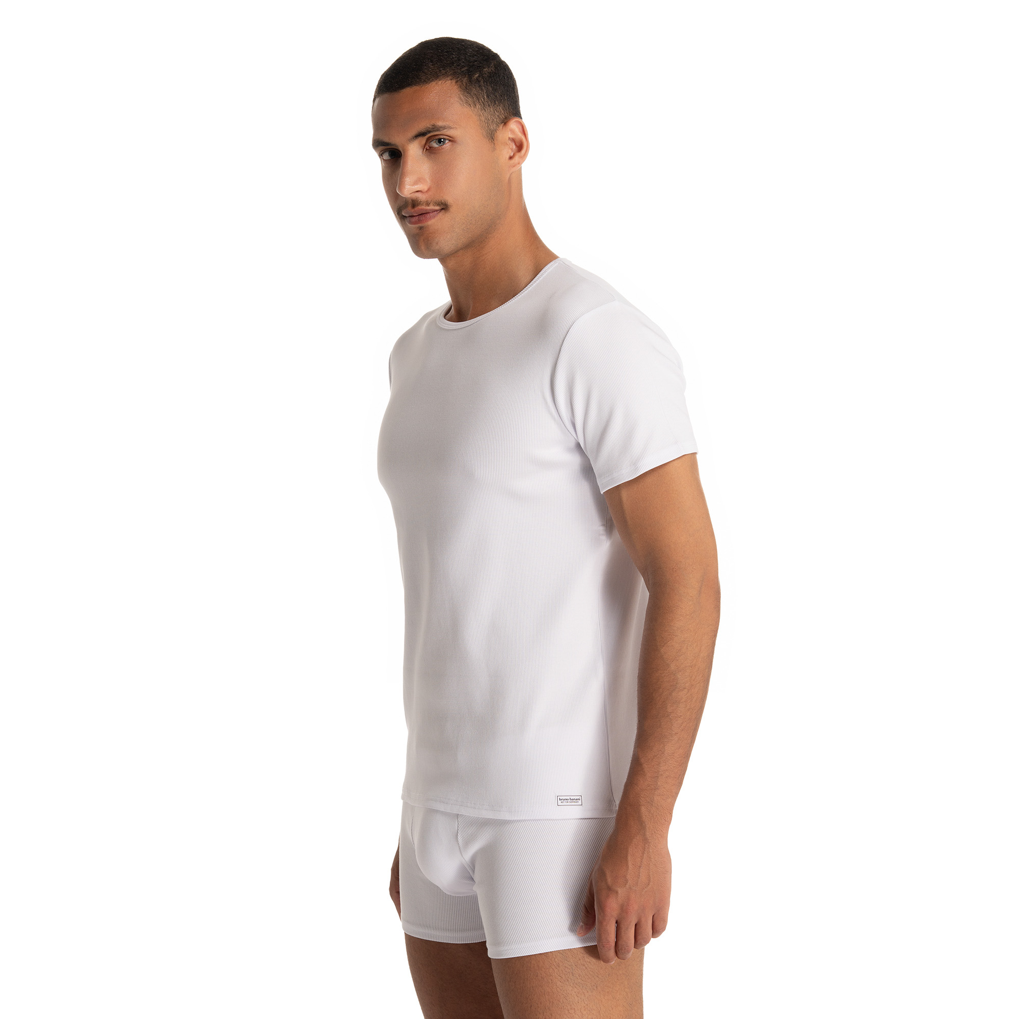 Shirt Fine Rib O-Neck T-shirt, Unterhemd, Erwachsener, Mann, Person