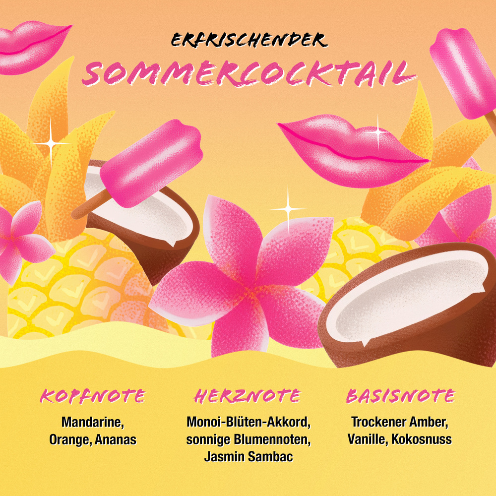 Ananas, Kokosnuss, Pflanzenblüte, Sommercocktail, Fruchtgetränk