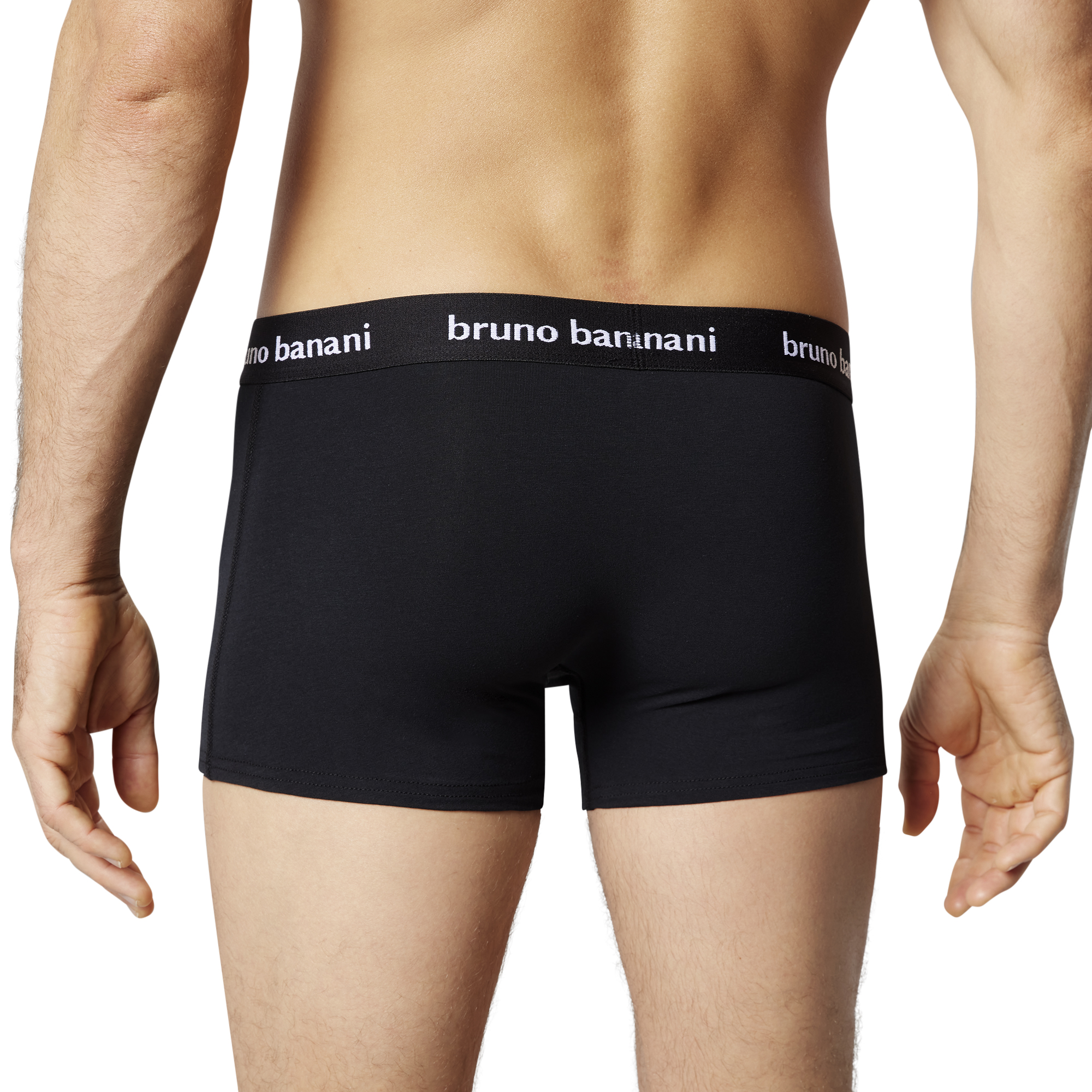 Boxershorts, Schwarz, Unifarben, Elastischer Bund, Bruno Banani