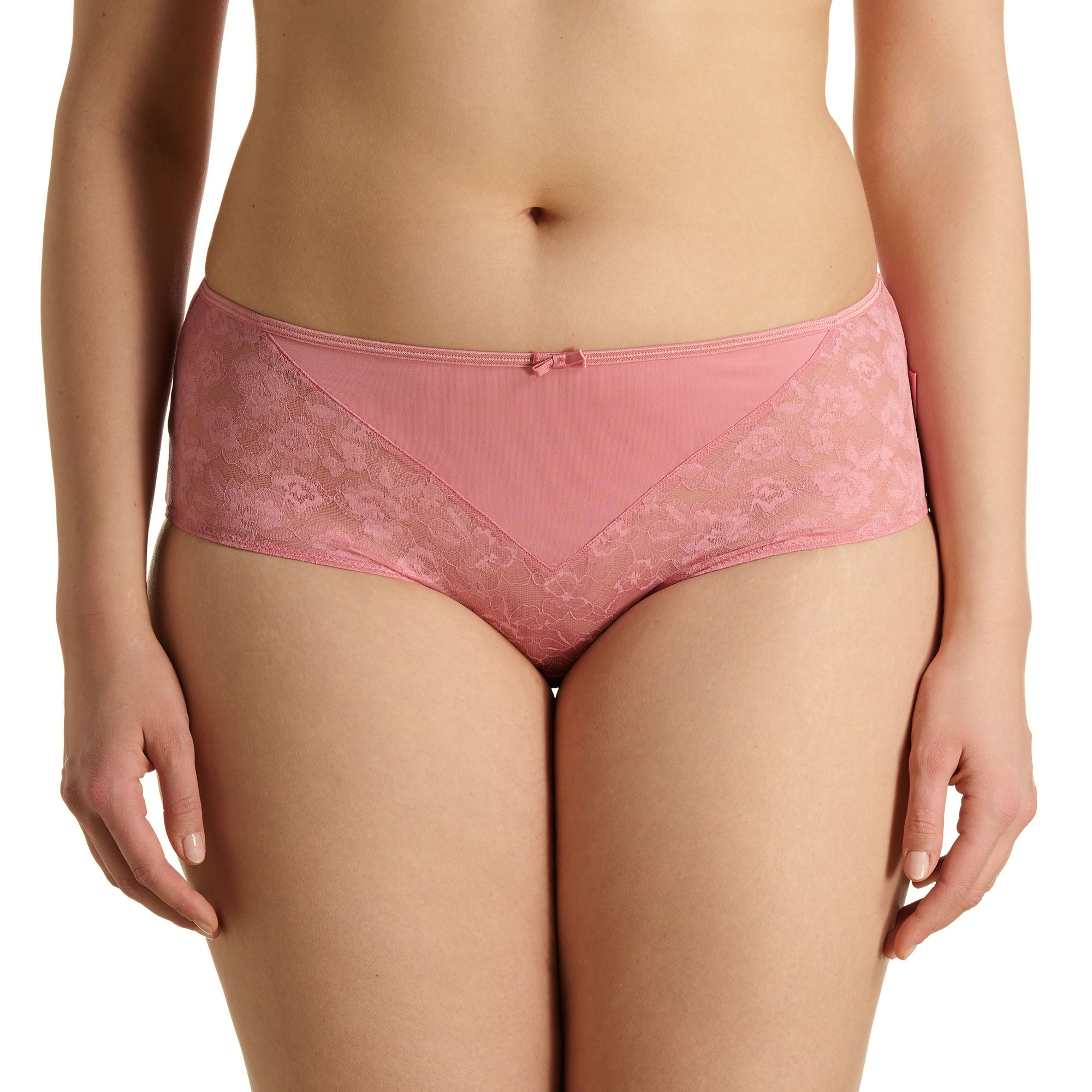 Damenshorts, Bikini-Hüfte, Spitze, Rosa, Unterwäsche