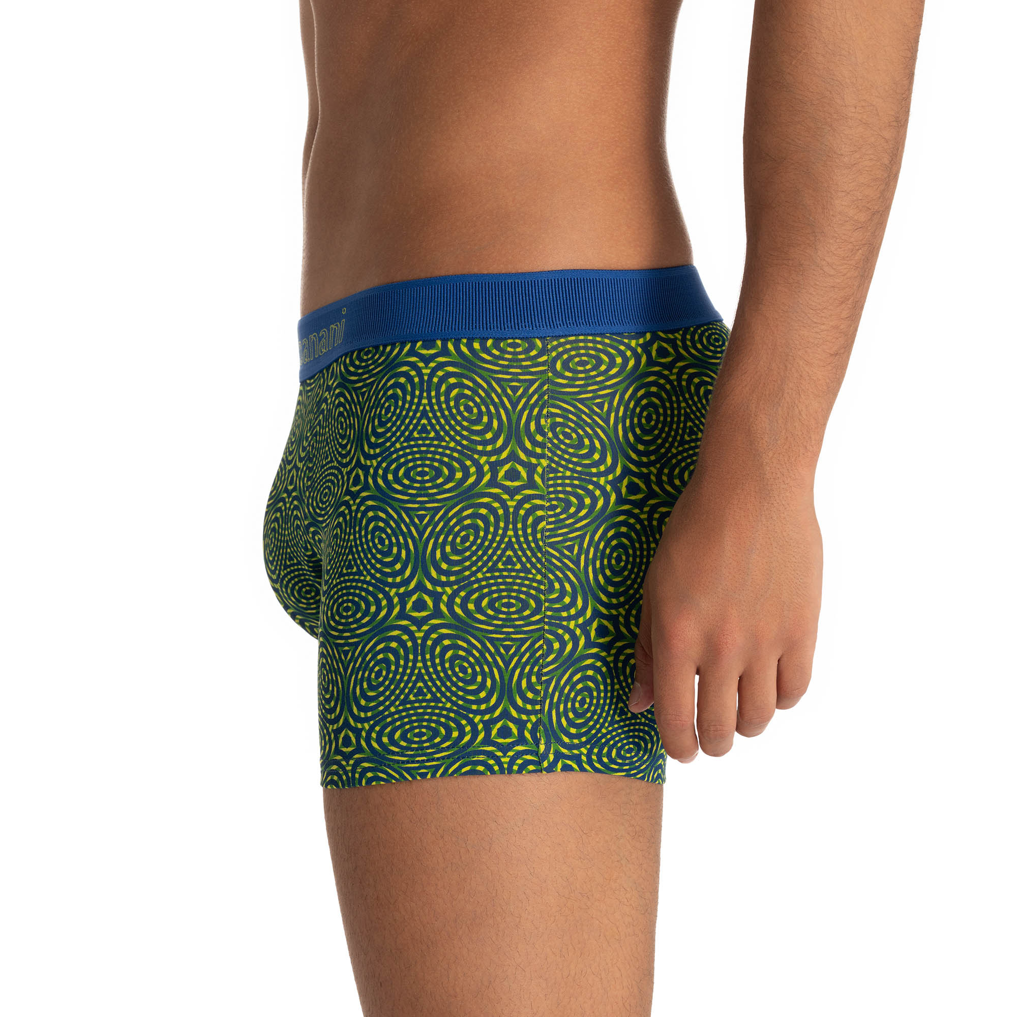  Unterhose,  Boxer,  Muster,  Grüne Farbe,  Elastischer Bund