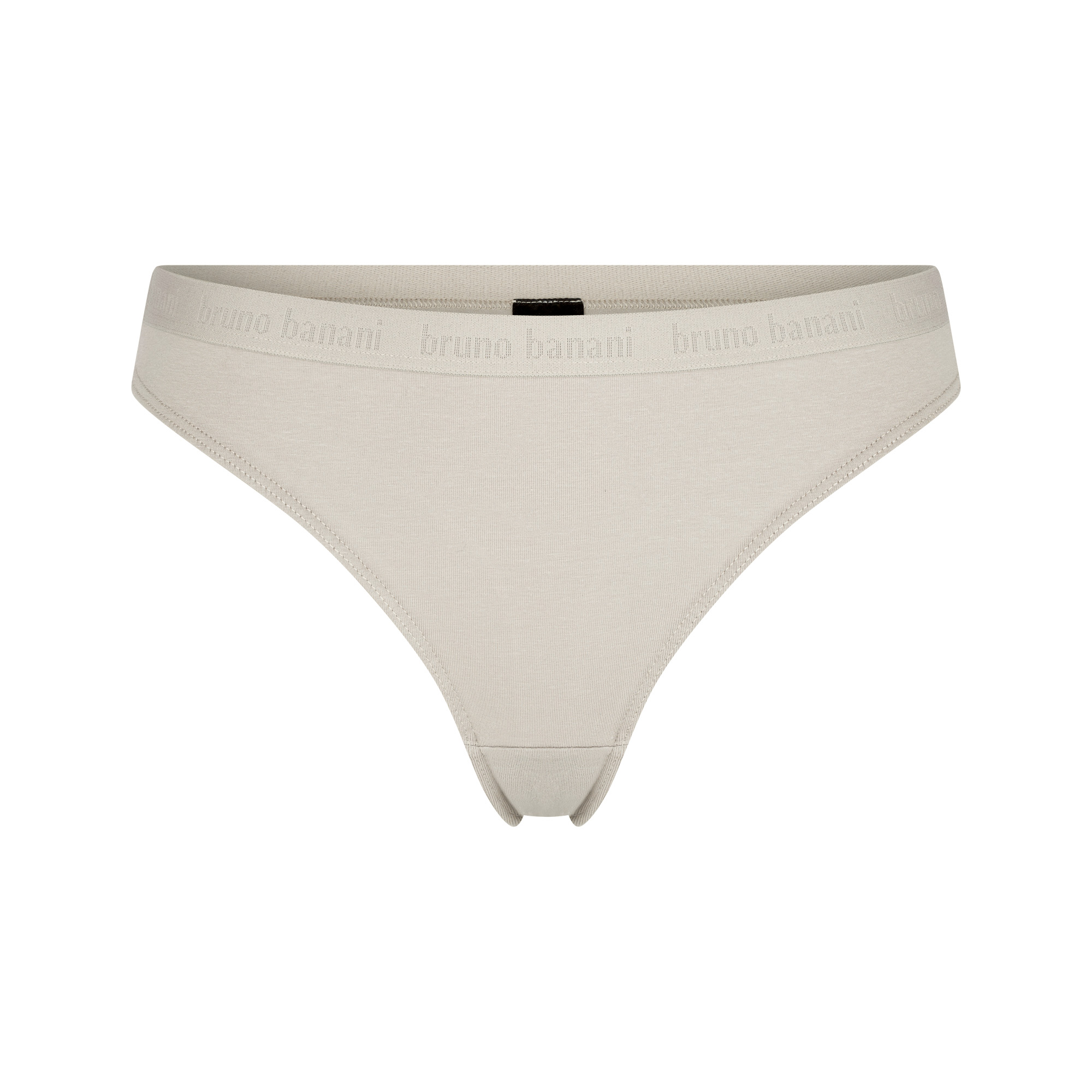 Beige Unterwäsche, Mini-Slip, Elastischer Bund, Baumwollmischung, Schlicht
