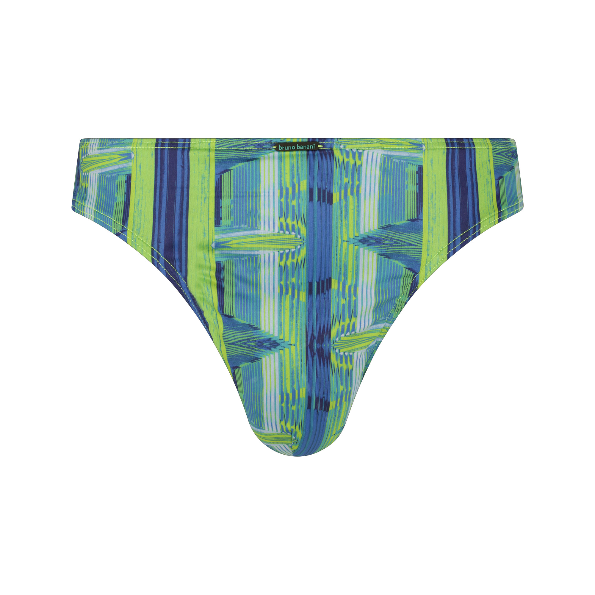 Schwimmbekleidung, Sportunterhose, Druck, grünblau, low-rise