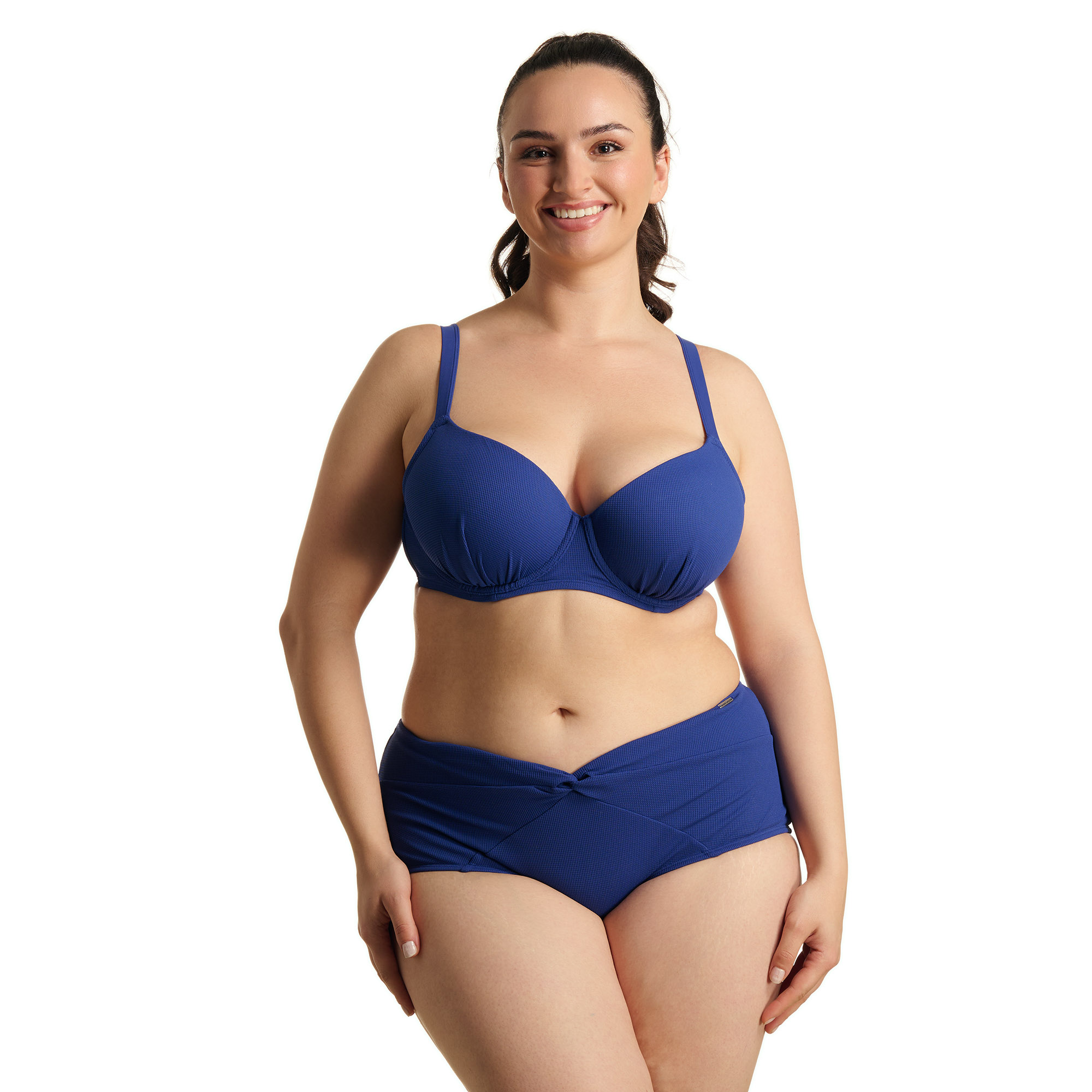 bikini, bh-set, blau, zweiteiliger, straffer