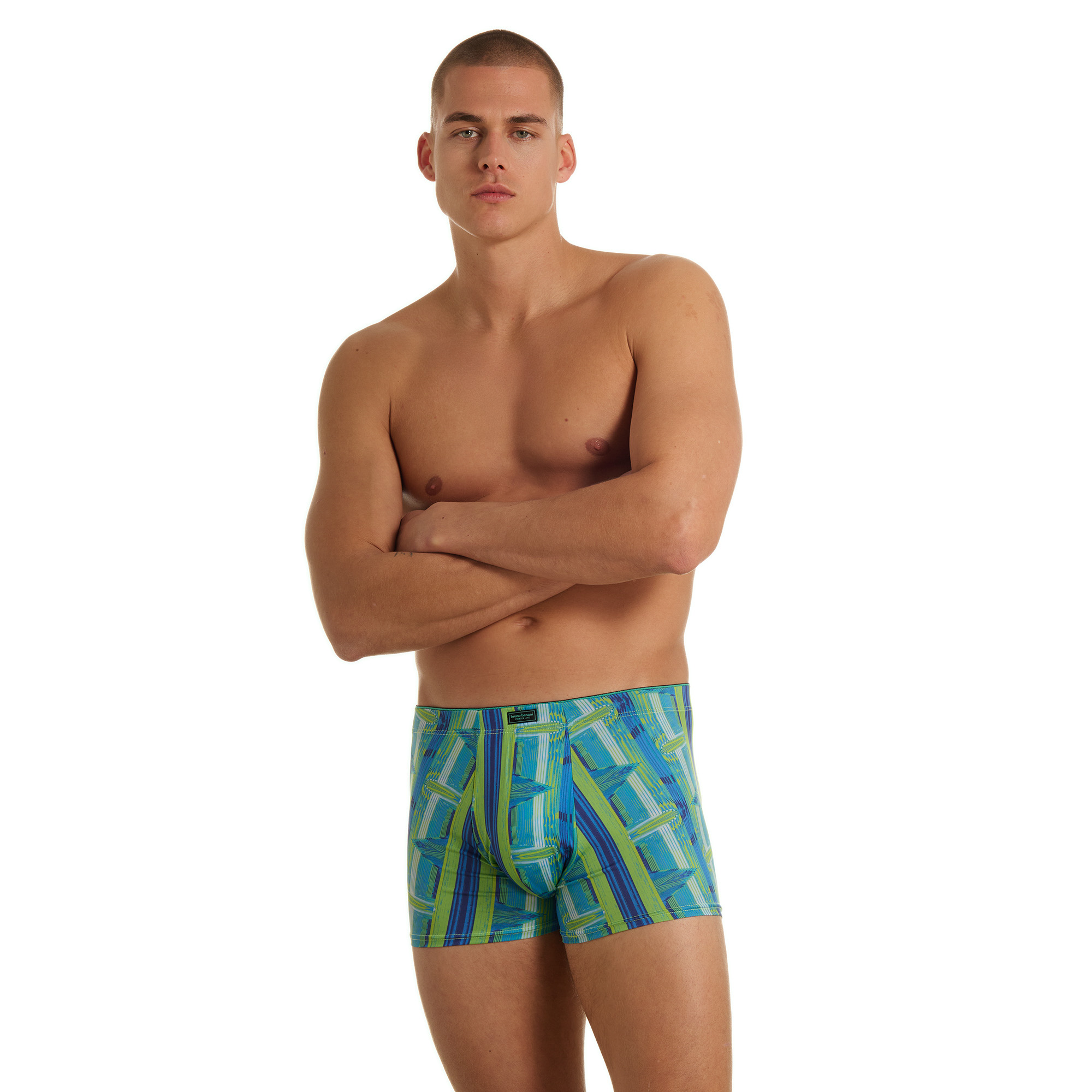 Unterwäsche, Boxer, Muster, Streifenmuster, Baumuster