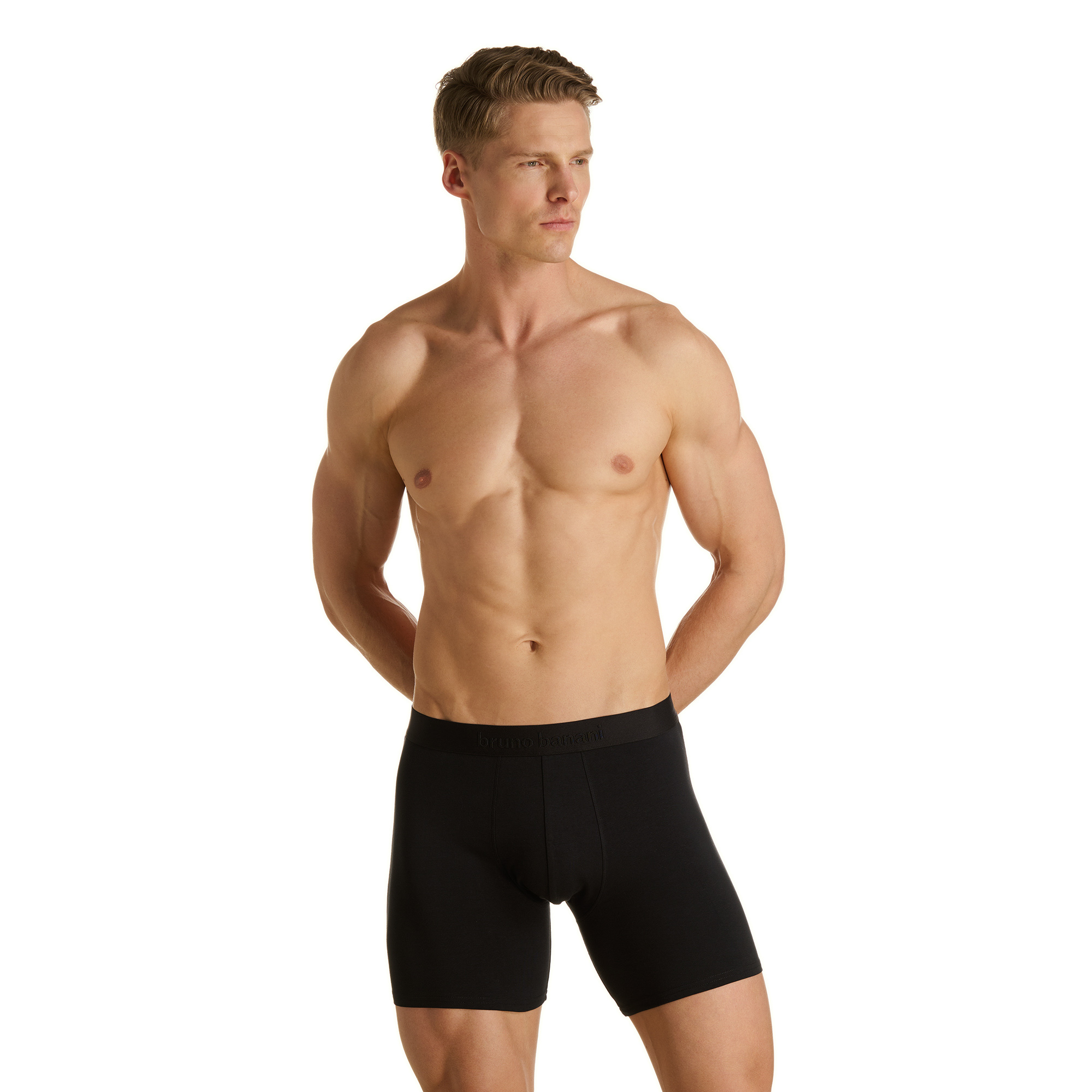 Unterwäsche, Boxer, Boxer-Shorts, Schwarz, Baumwolle