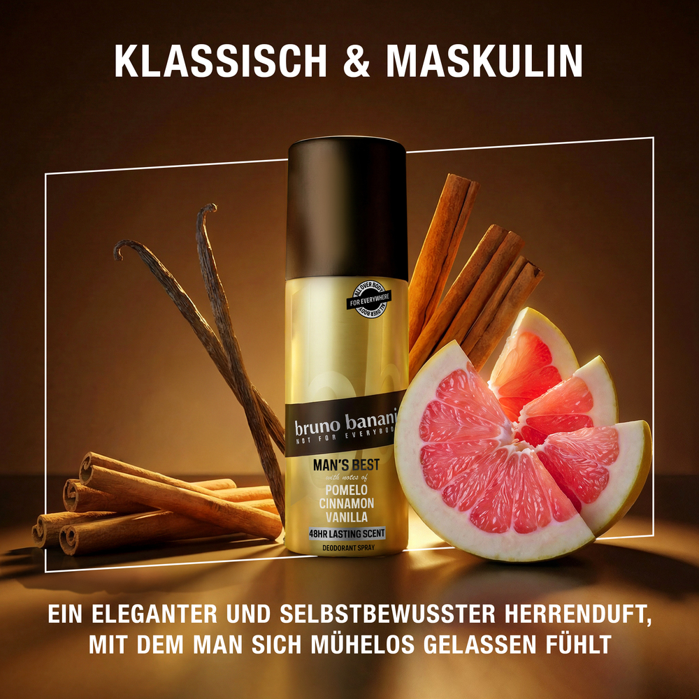 deodorant, Spray, Vanille, Zimt, Pomelo