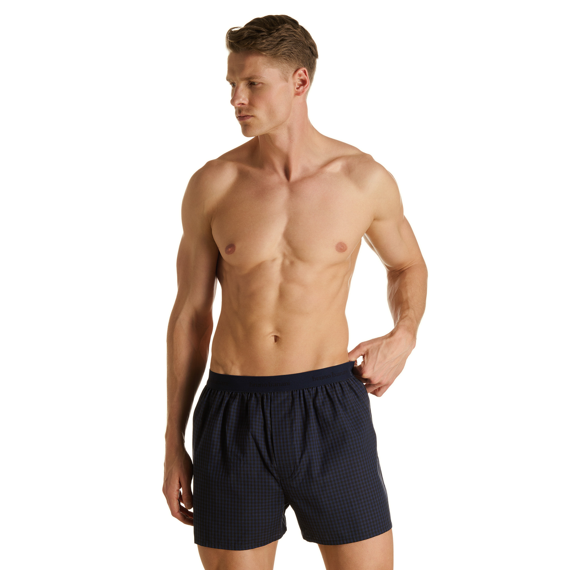 Unterwäsche, Boxer, Hemdlose, Nachtwäsche, Dunkelblau